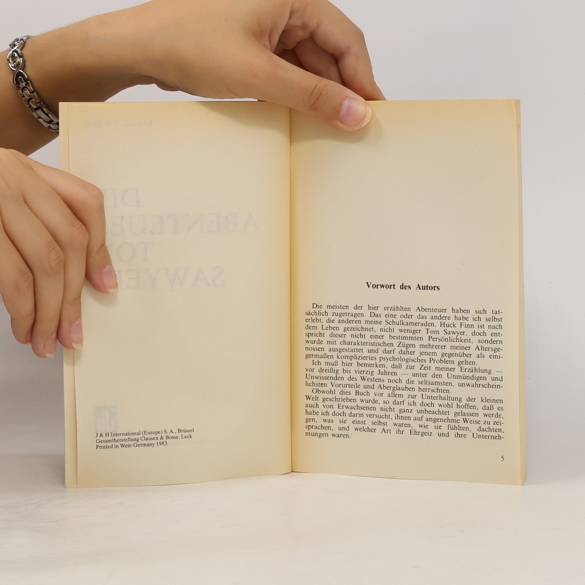 Mark Twain Die Abenteur von Tom Sawyer