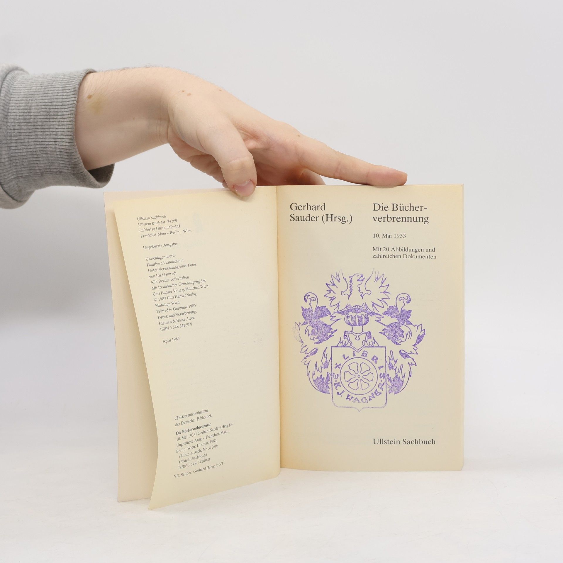 Gerhard Sauder Die Bücherverbrennung