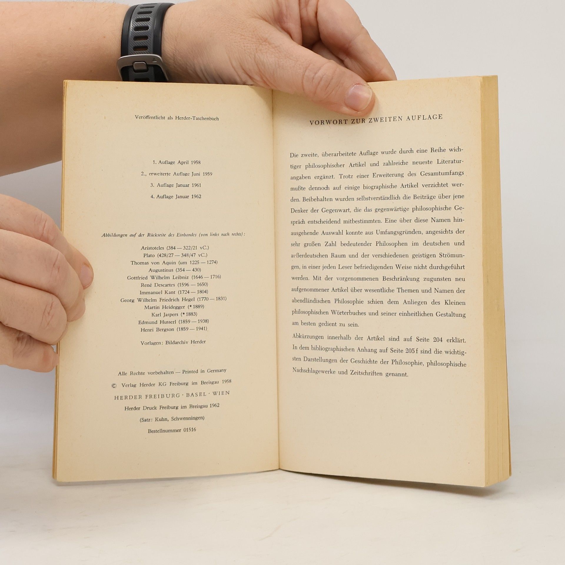 Friedrich Max Müller Herders Kleines philosophisches Wörterbuch