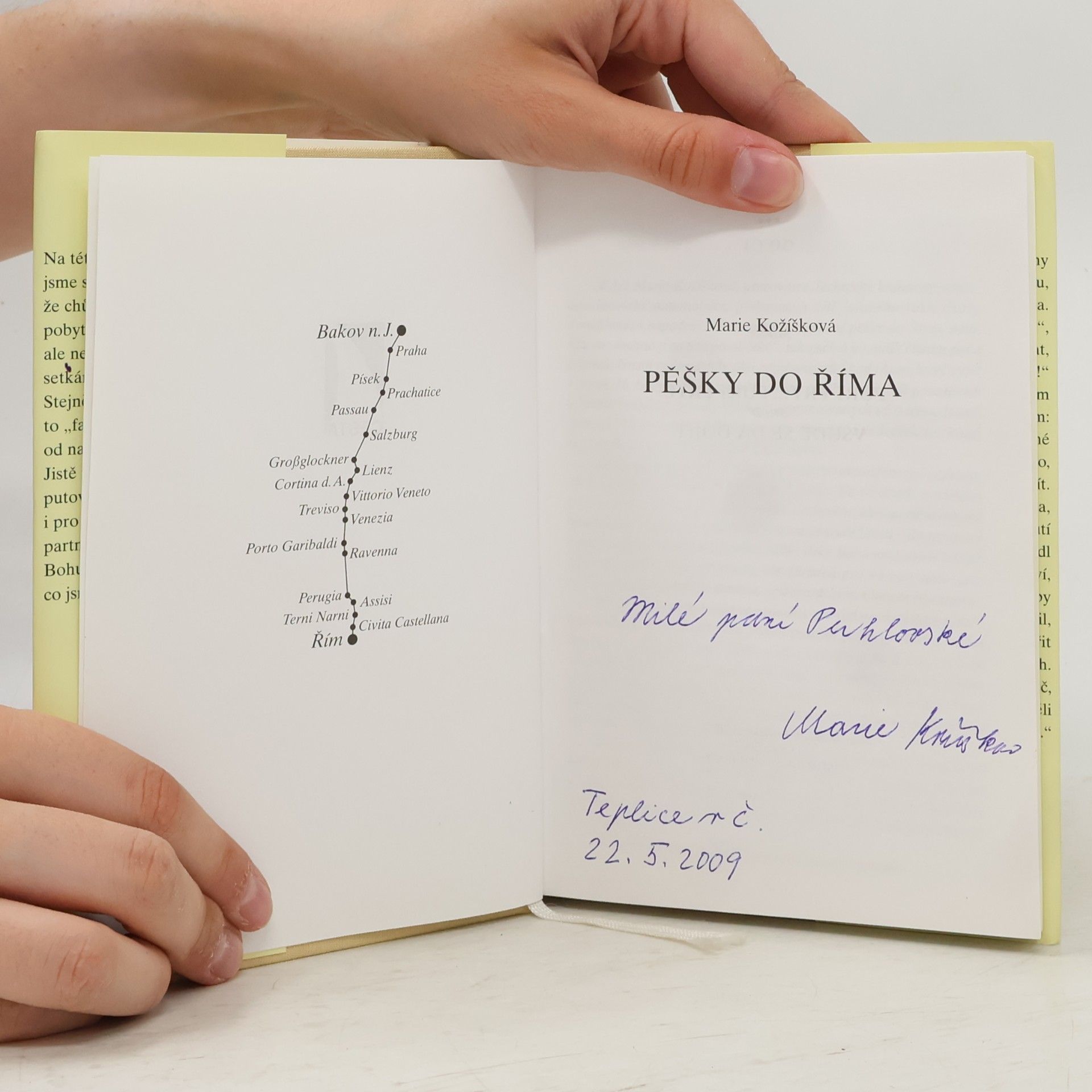 Marie Kožíšková Pěšky do Říma