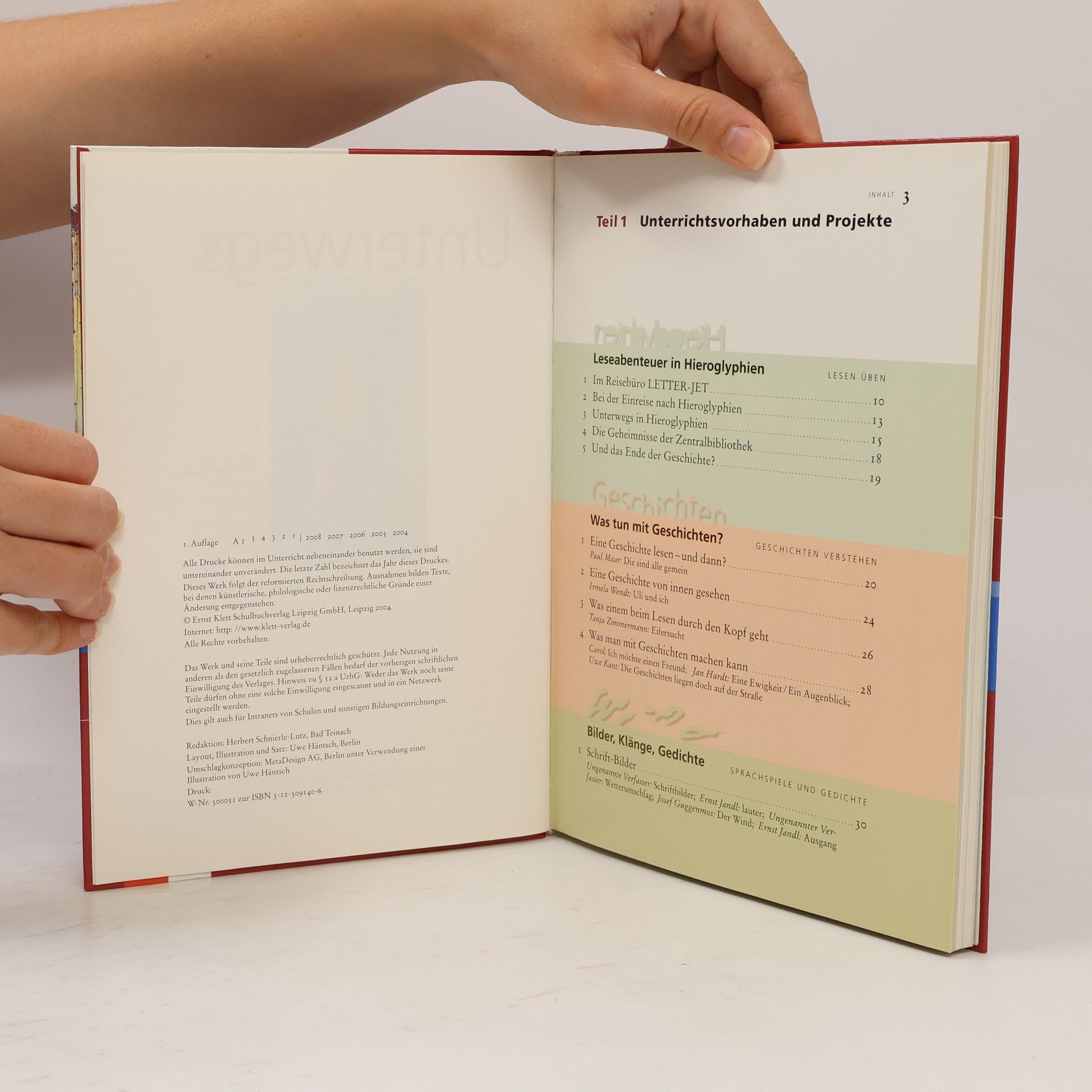 Unterwegs - Neubearbeitung. Lesebuch für die Sekundarstufe I / Lese- und Arbeitsbuch für das 5. Schuljahr - Prüfauflage für Lehrerinnen und Lehrer