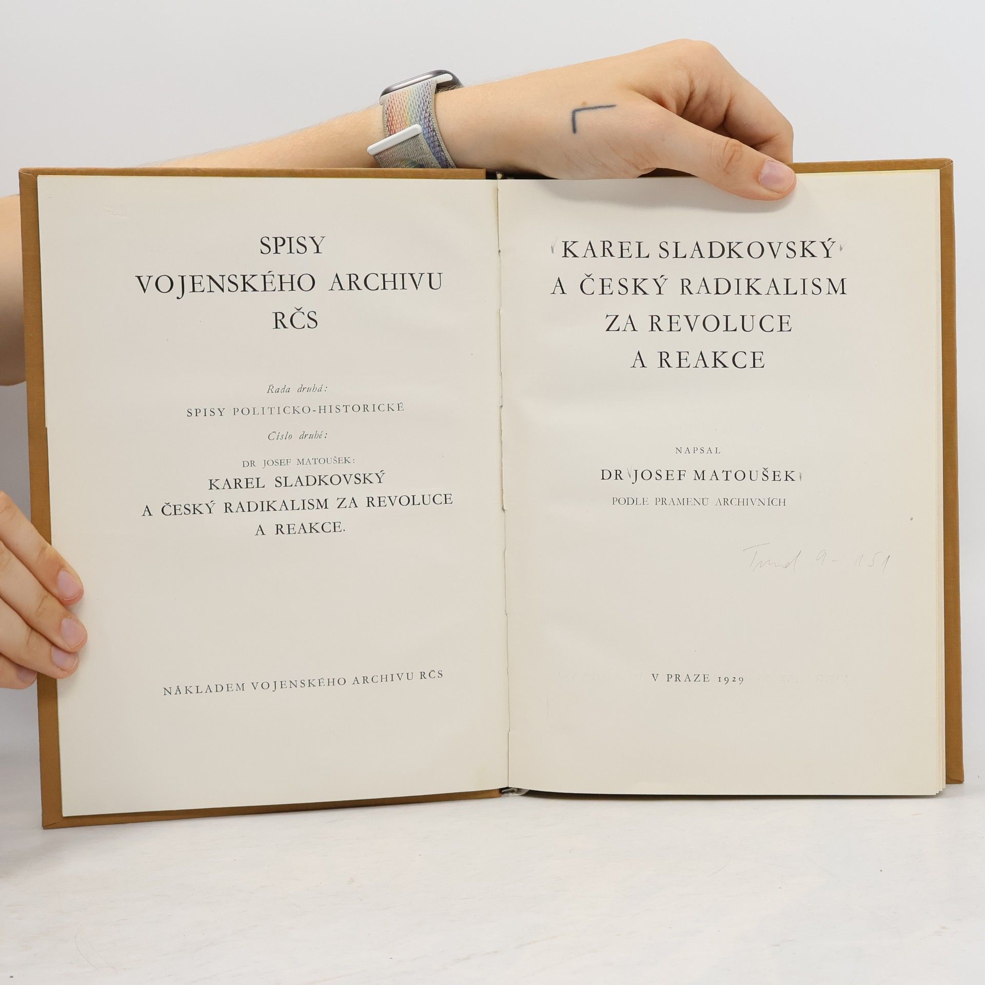 Josef Matoušek Karel Sladkovský a český radikalismus za revoluce a reakce