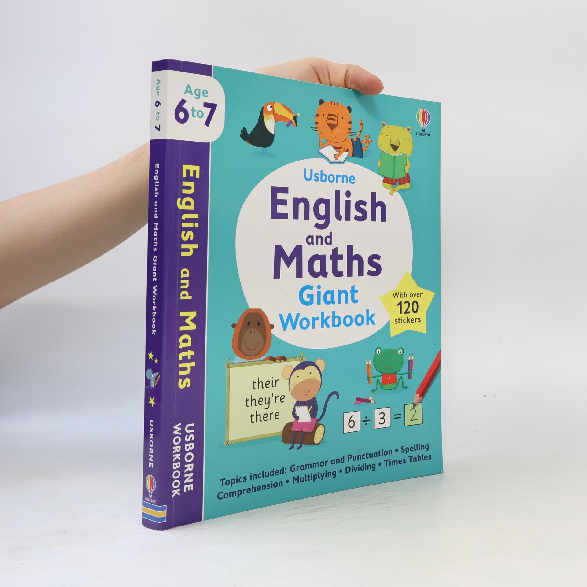 Holly Bathie Usborne Workbooks: Usborne English and Maths Giant Workbook 6-7