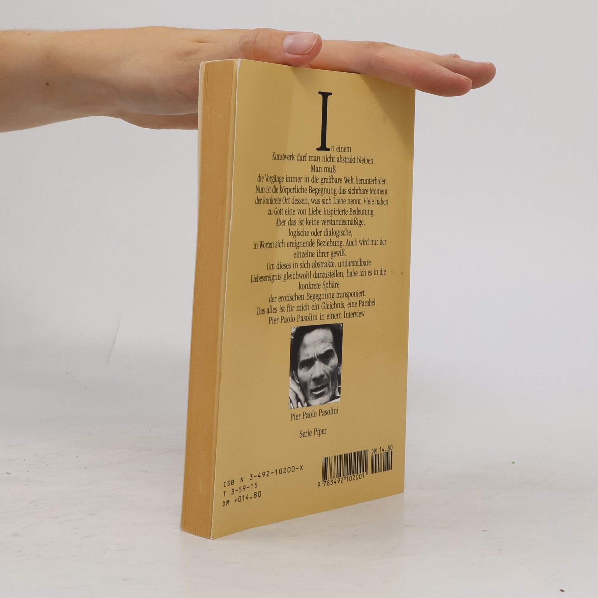 Pier Paolo Pasolini Teorema oder Die nackten Füße