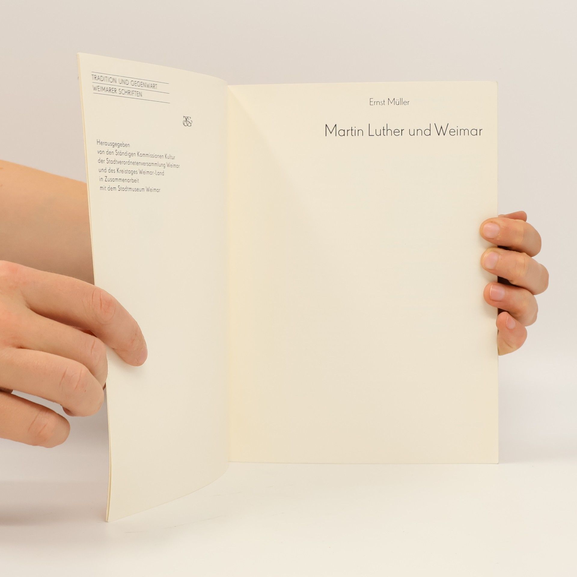 Ernst Müller Martin Luther und Weimar