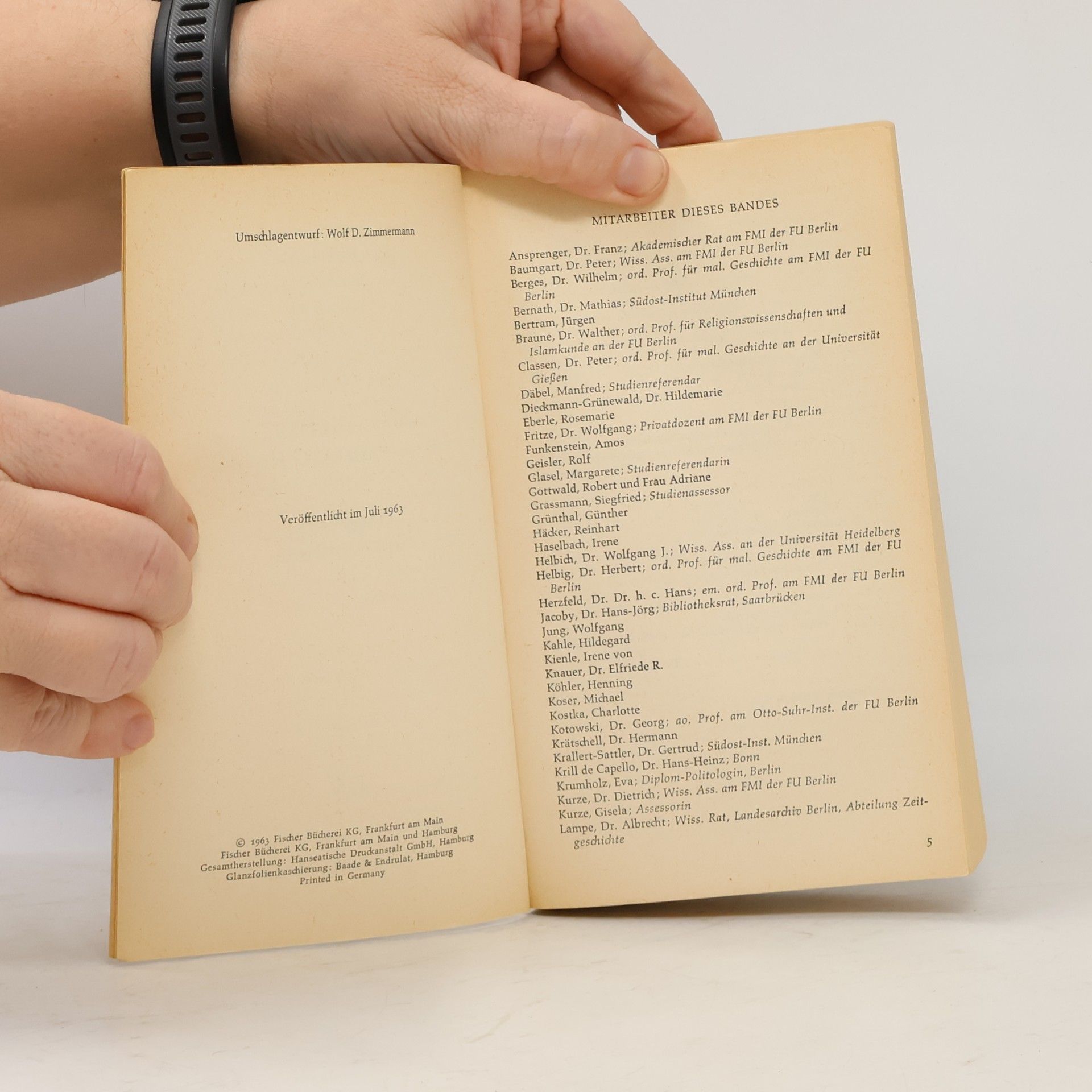 Wolf D. Zimmermann Geschichte in Gestalten 2. F-K
