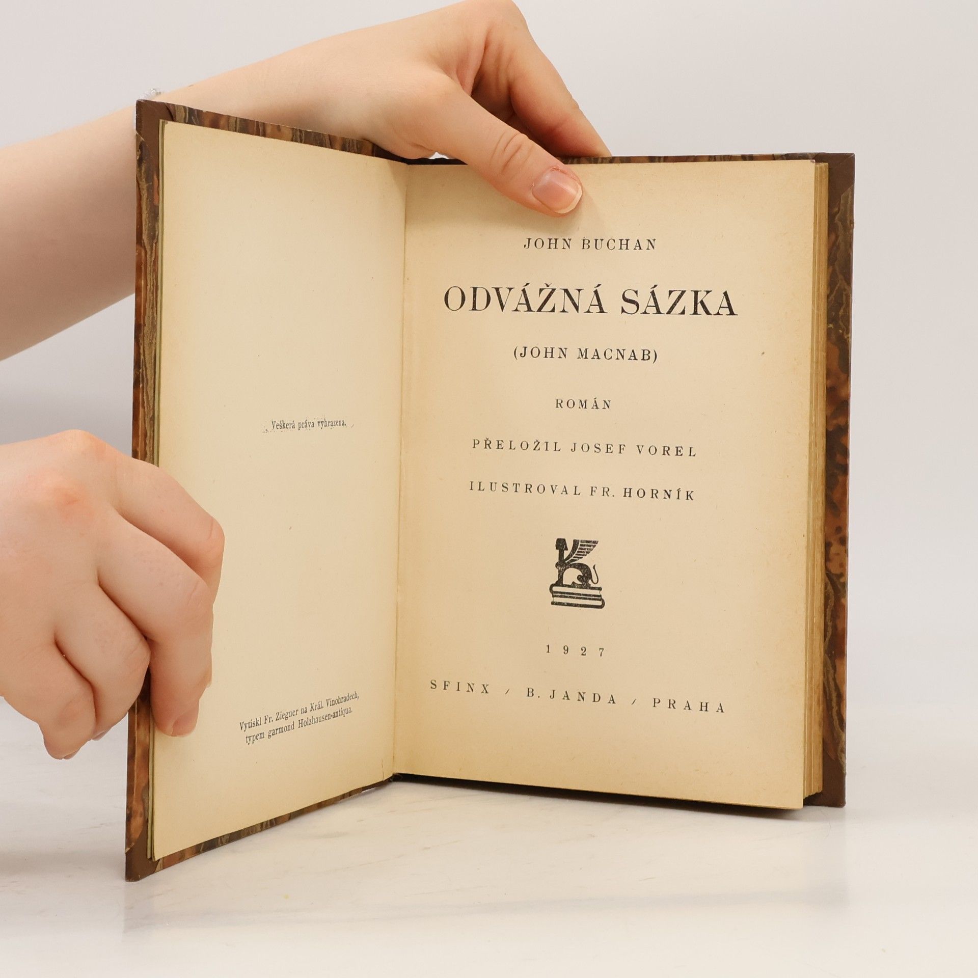 John Buchan Odvážná sázka