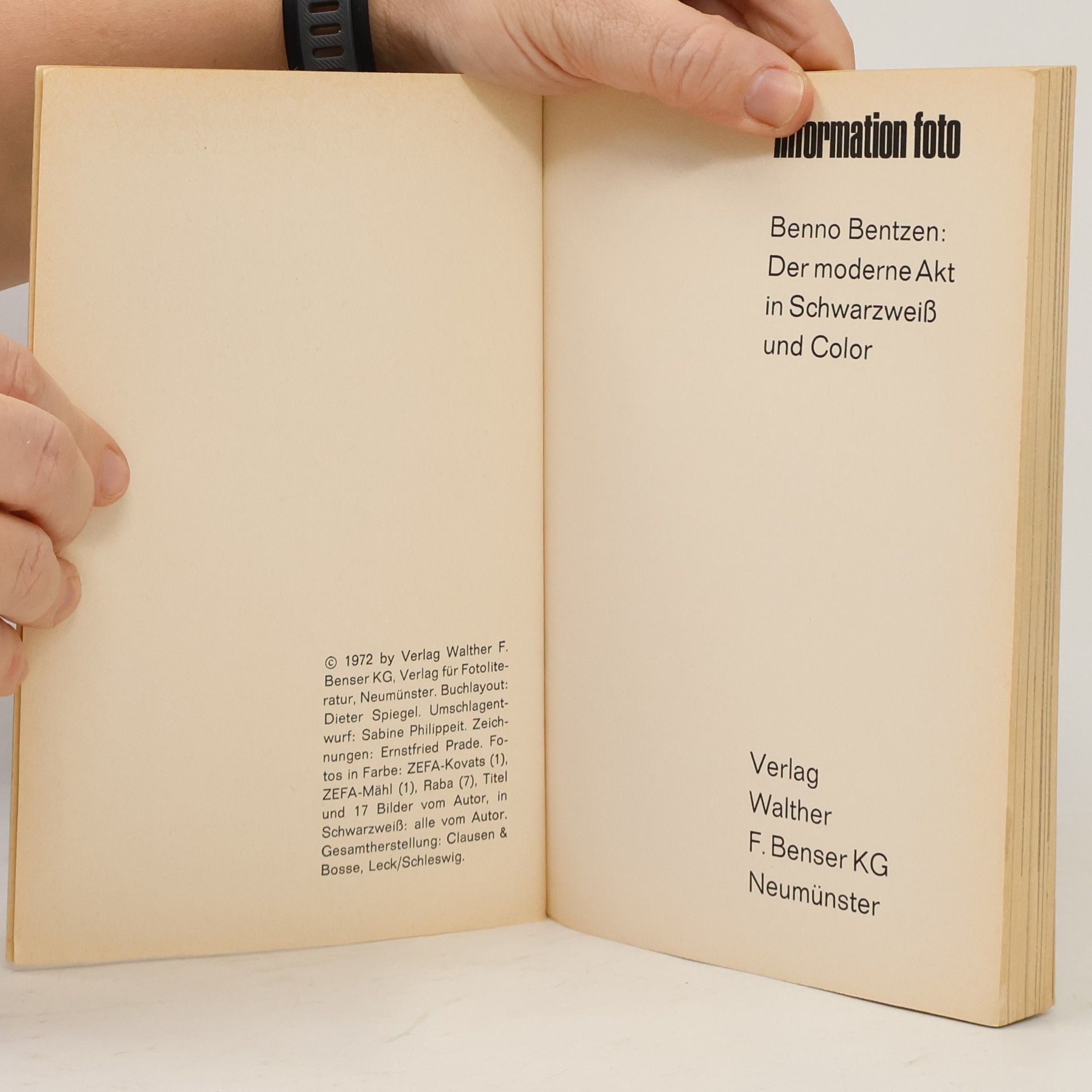 Benno Bentzen Der moderne Akt in Schwarzweiß und Color