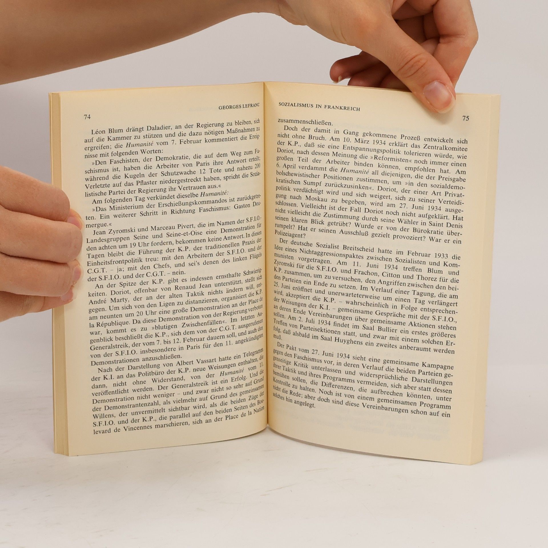 Georges Lefranc Der Sozialismus in Frankreich