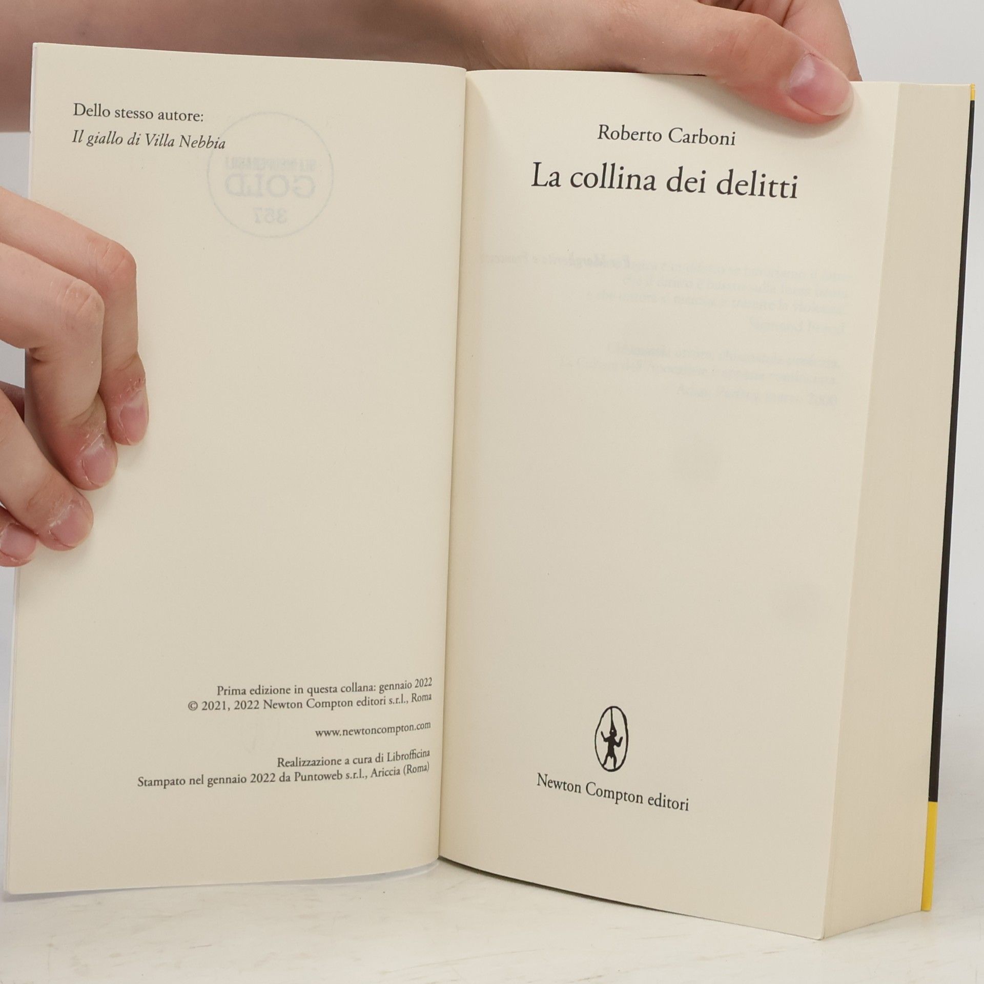 Roberto Carboni Gli Insuperabili Gold: La collina dei delitti