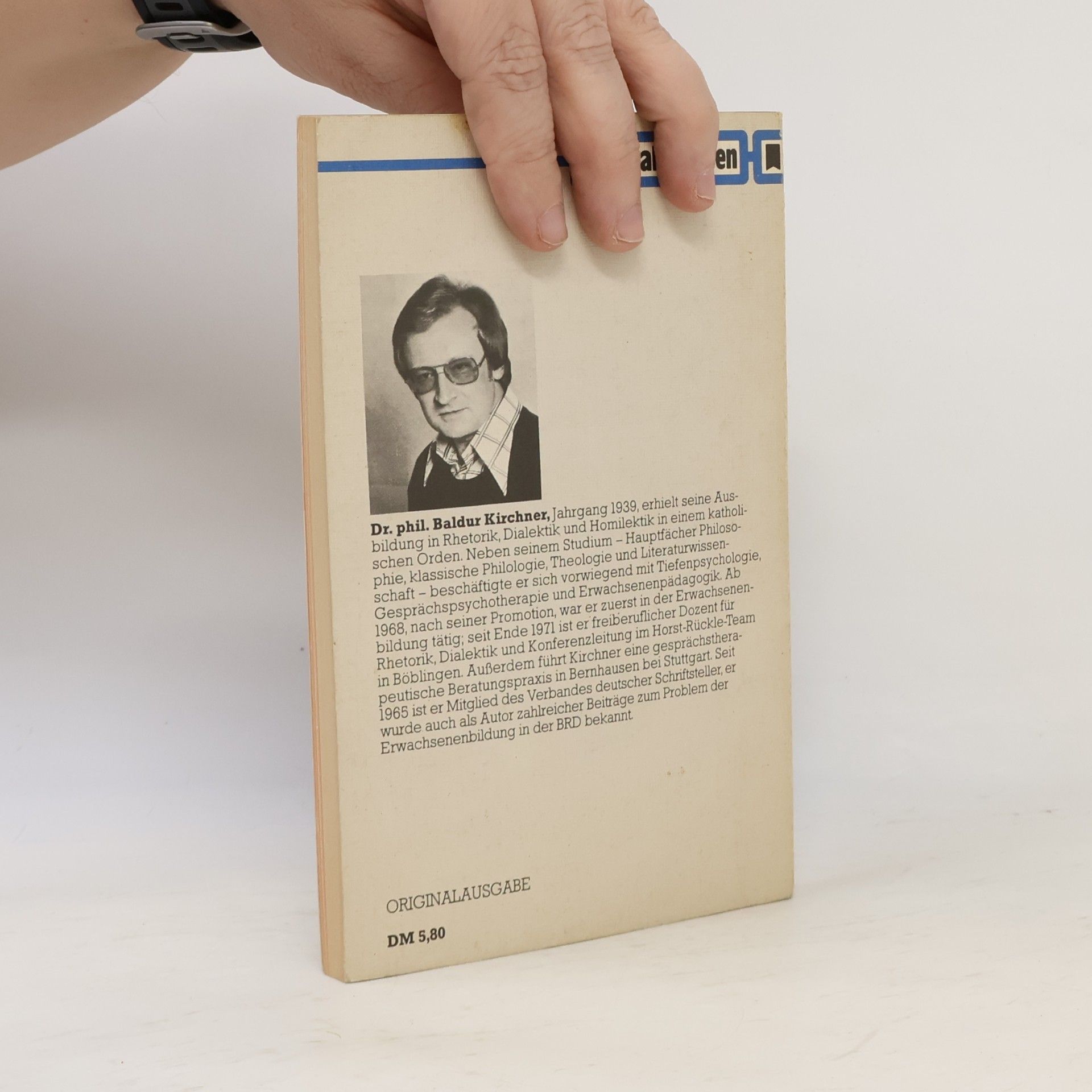 Baldur Kirchner Dialektische Rhetorik