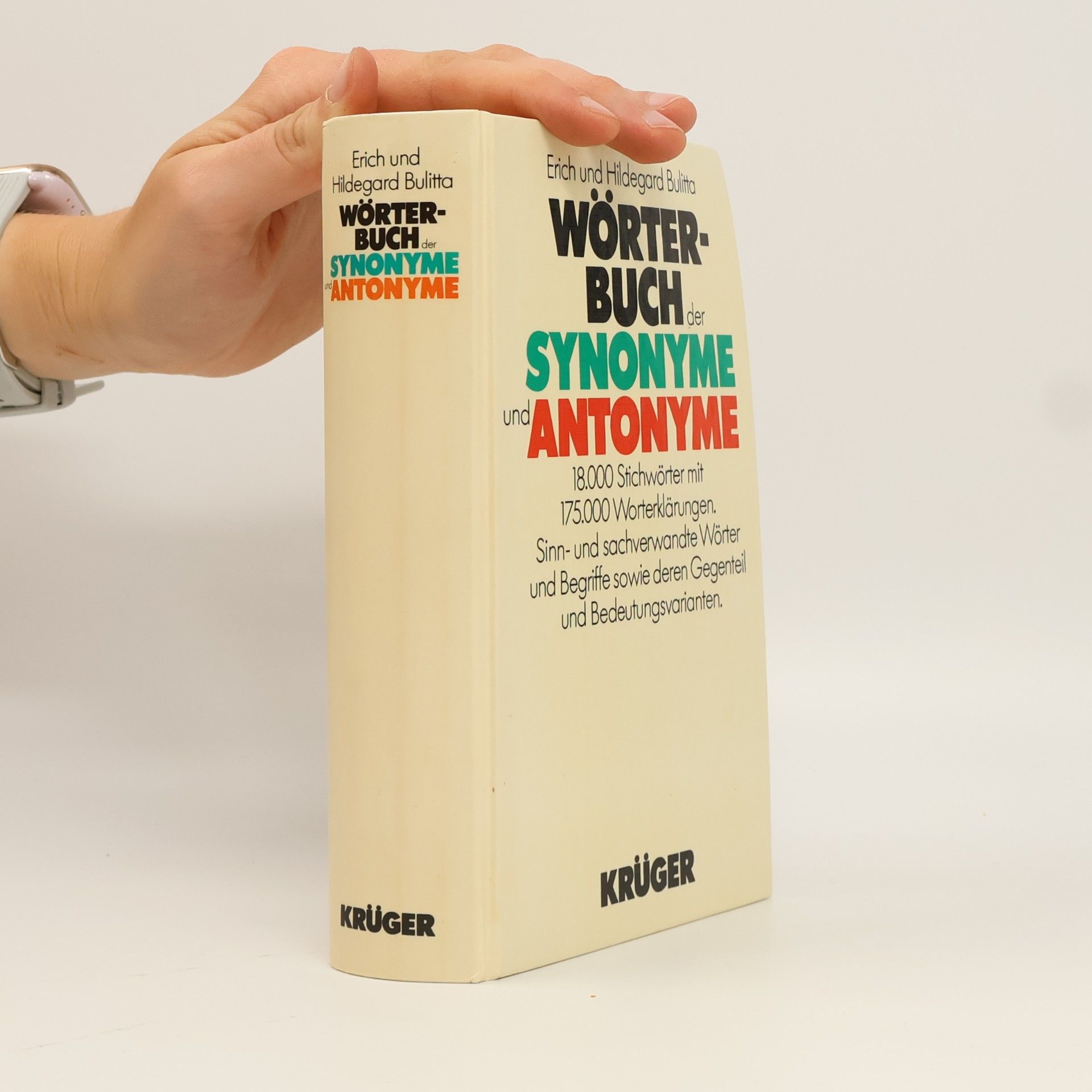 Erich Bulitta Wörterbuch der Synonyme und Antonyme