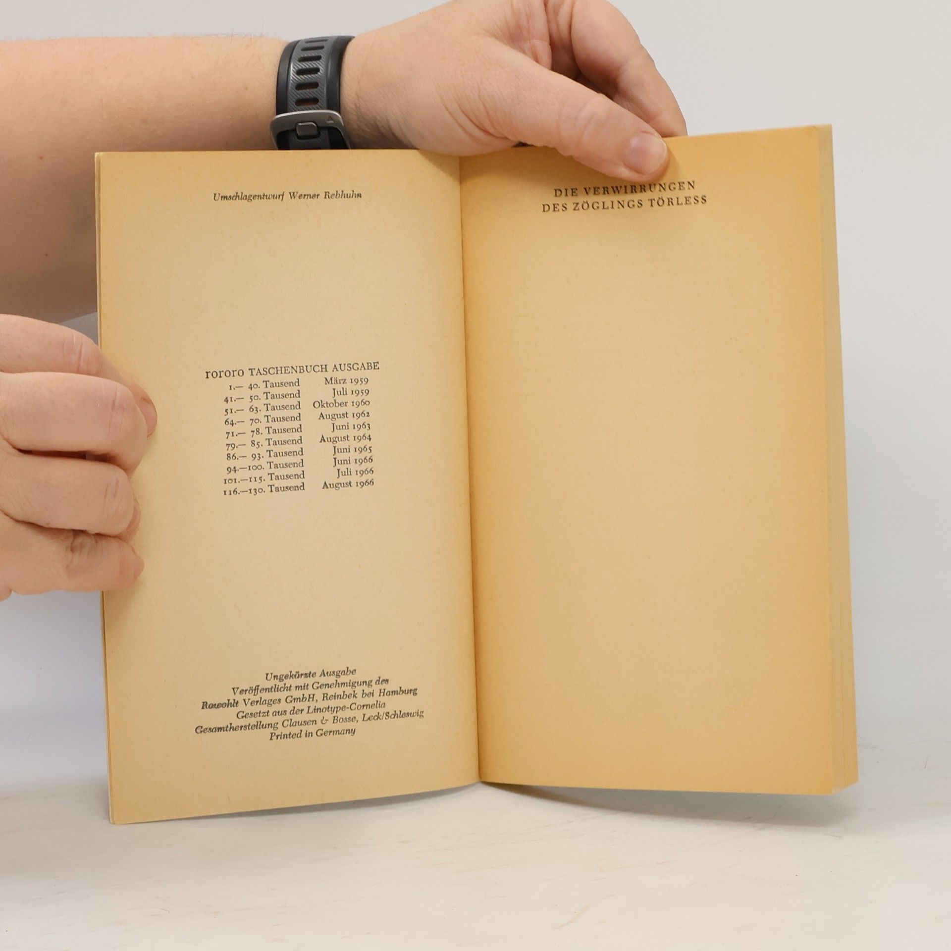 Robert Musil Die Verwirrungen des Zöglings Törleß