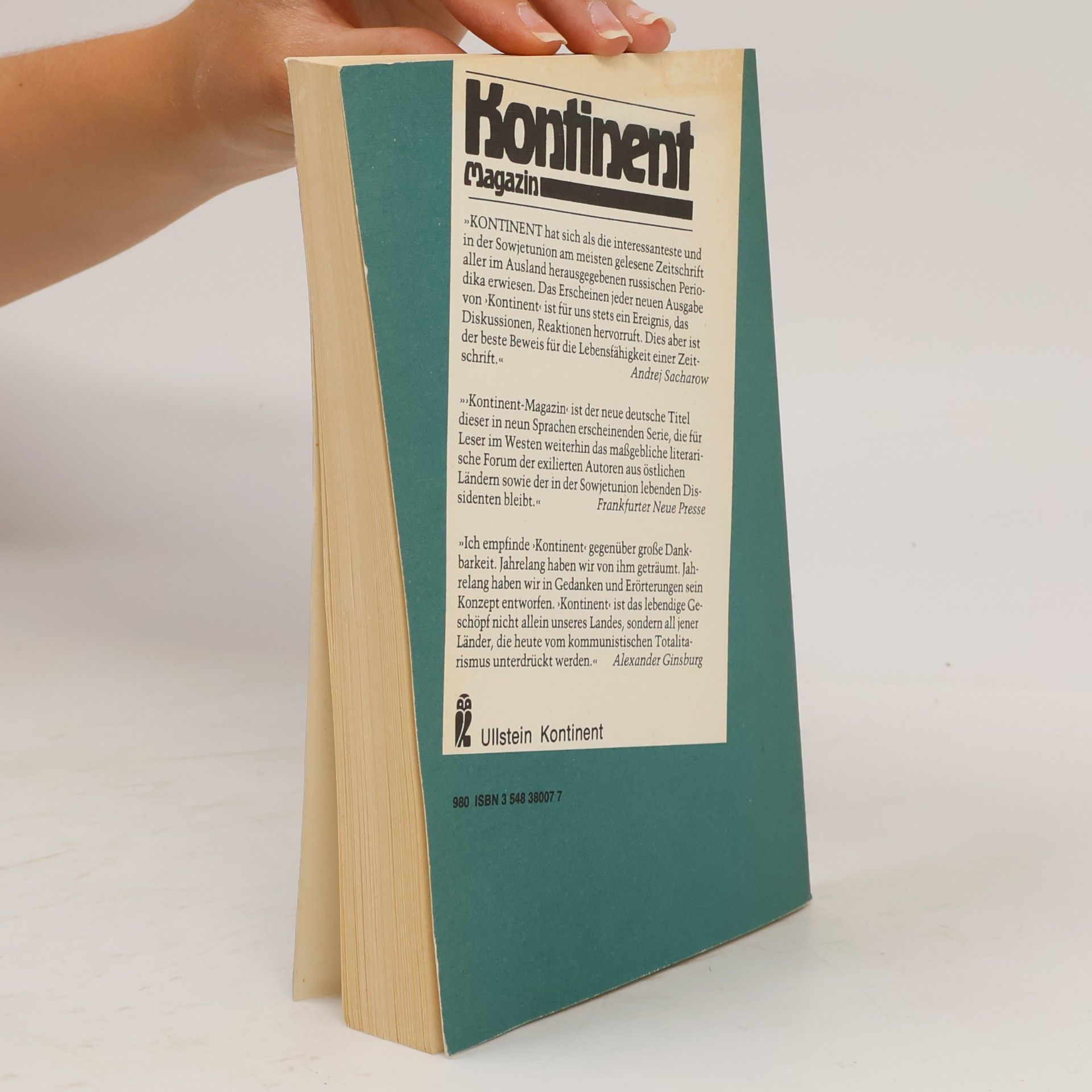 Ludvík Vaculík Kontinent Magazin XIII. Forum für Ost- West- Fragen, 7. Jahrgang.
