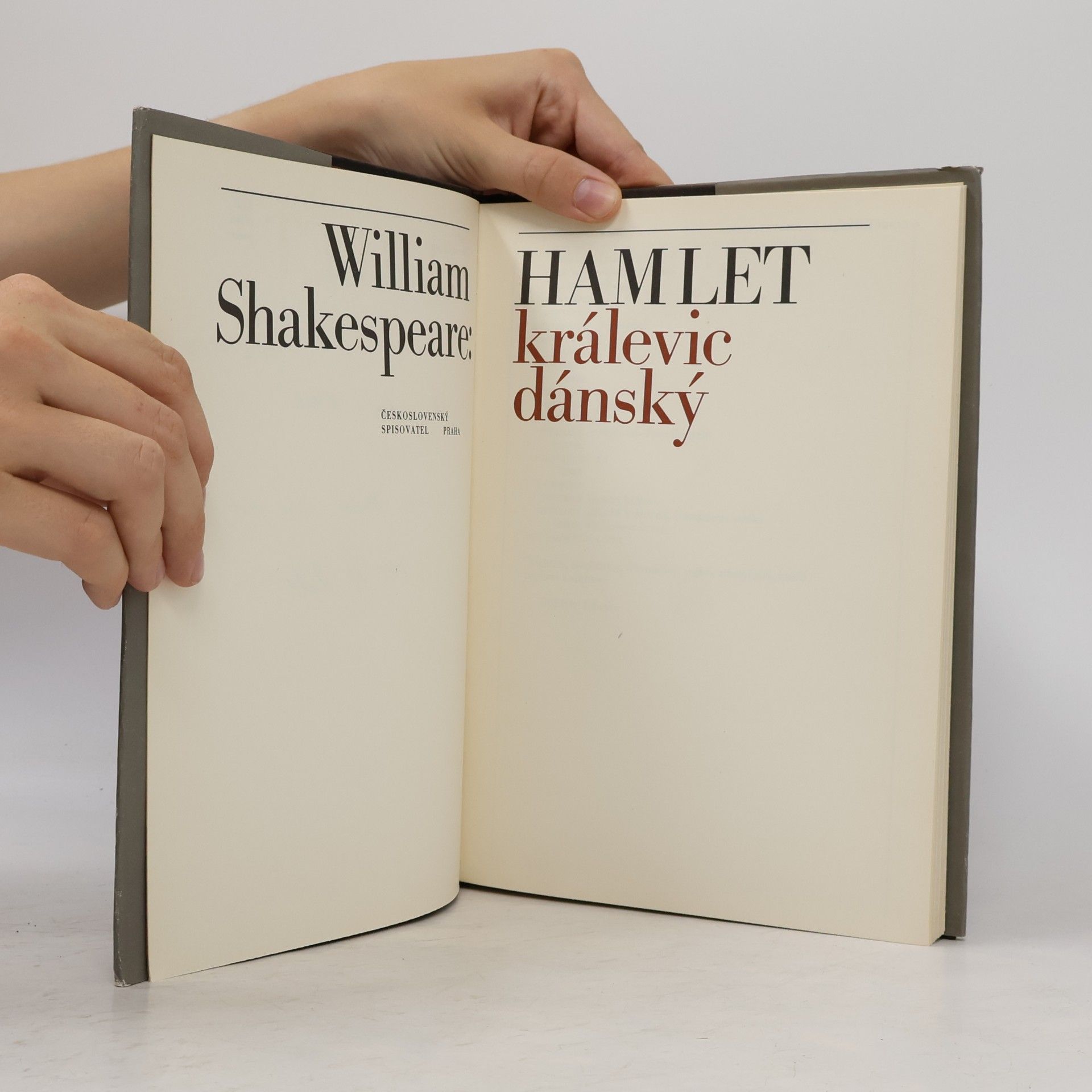 William Shakespeare Hamlet, králevic dánský