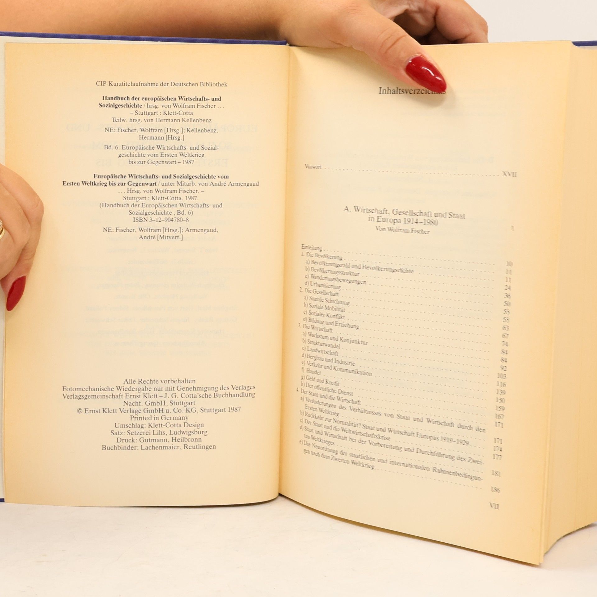 Wolfram Fischer Handbuch der europäischen Wirtschafts- und Sozialgeschichte 6
