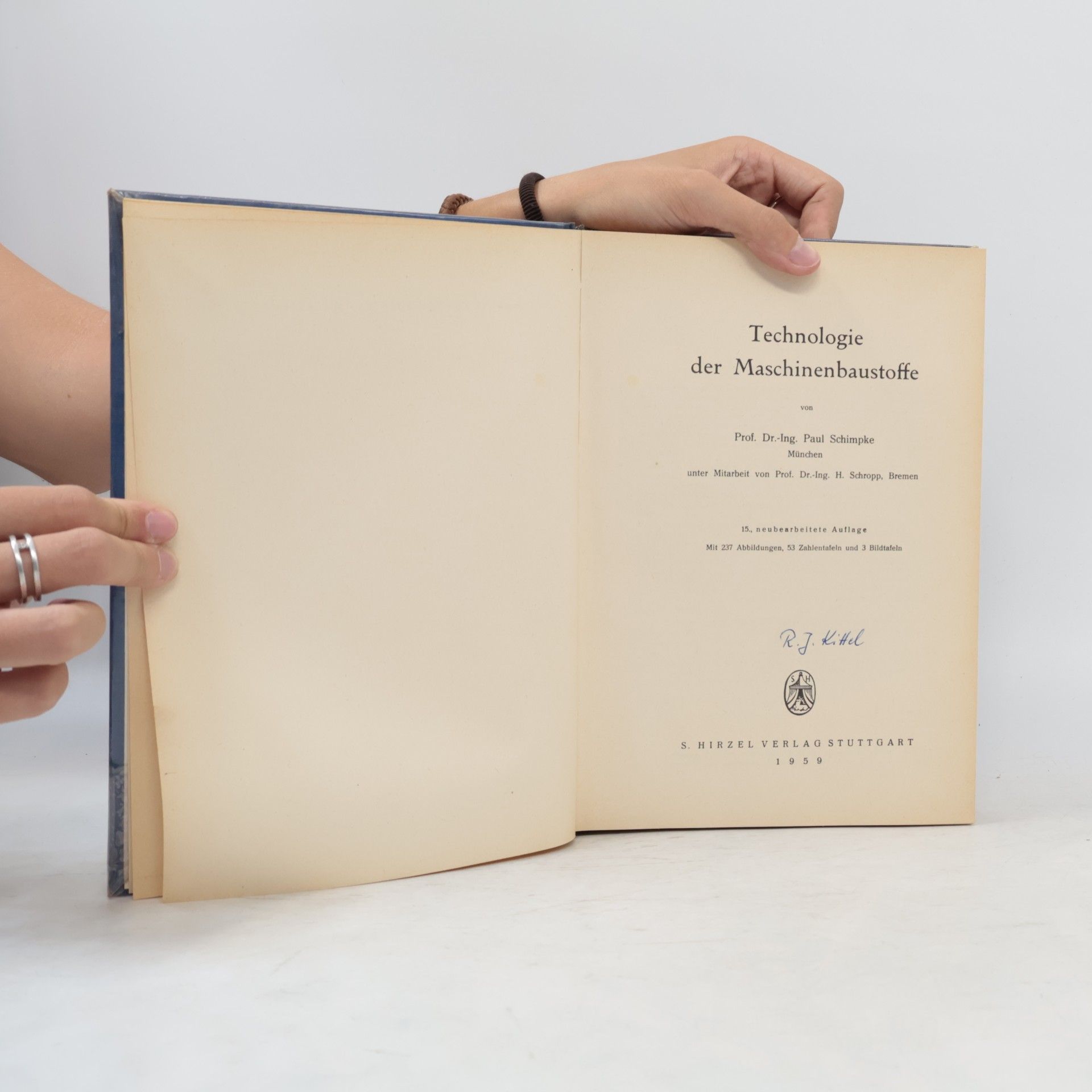 Paul Schimpke Technologie der Maschinenbaustoffe