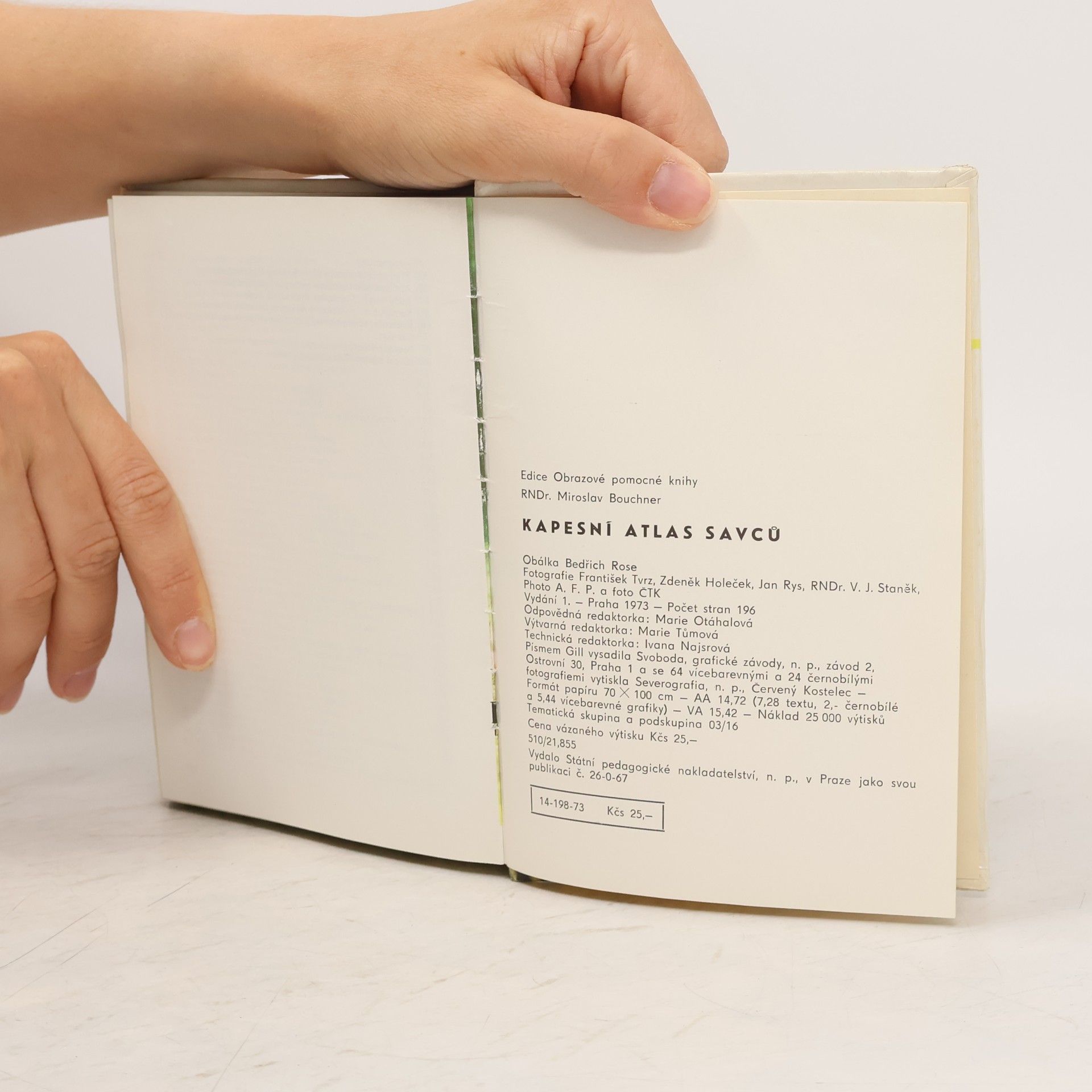 Miroslav Bouchner Kapesní atlas savců