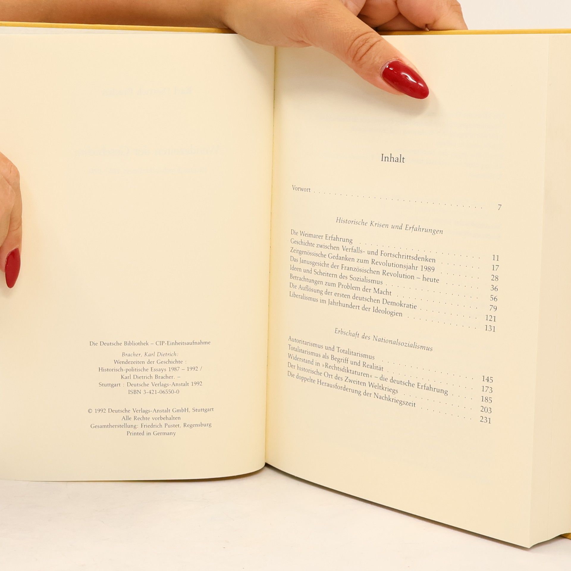 Karl Dietrich Bracher Wendezeiten der Geschichte