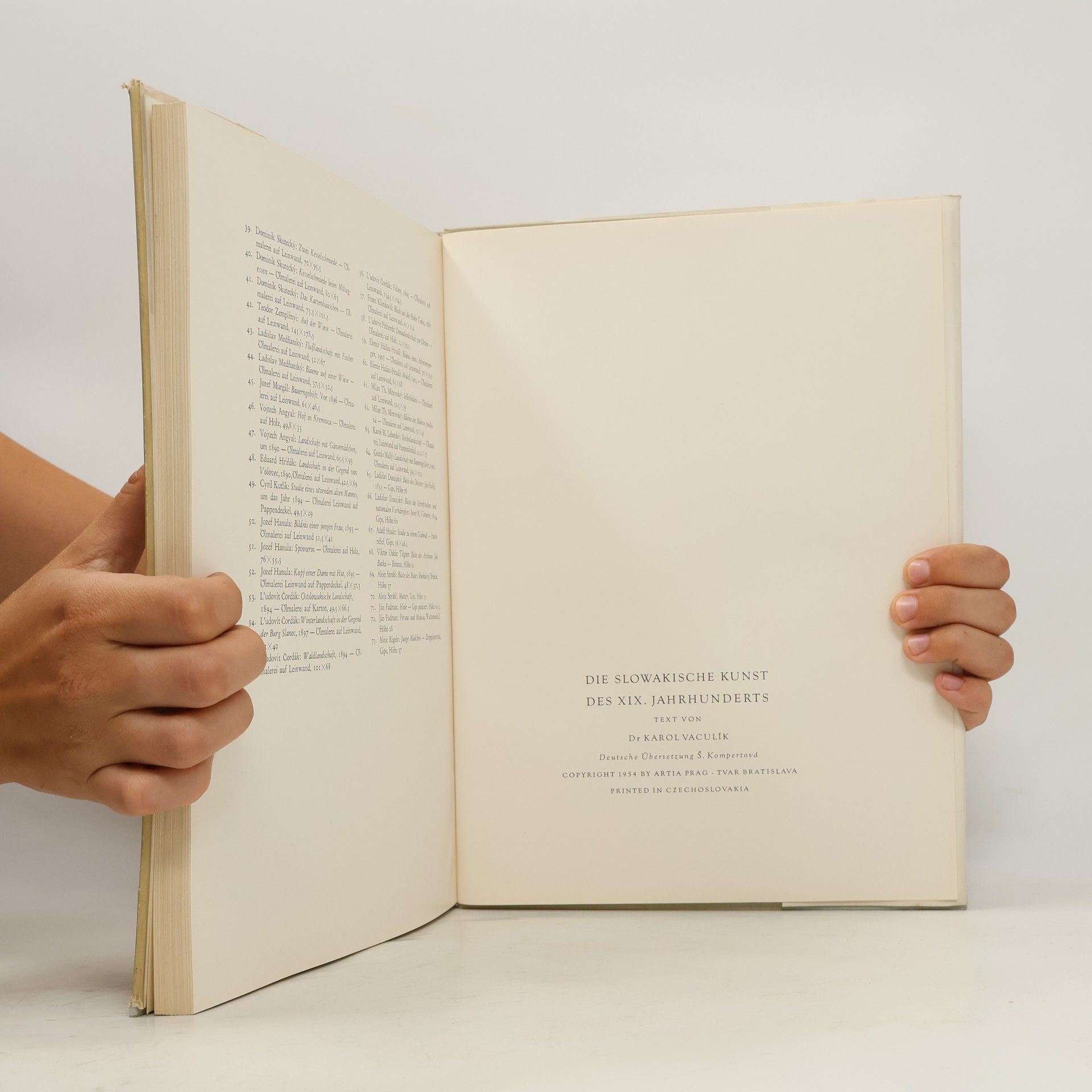Karol Vaculík Die slowakische Kunst des XIX. Jahrhunderts