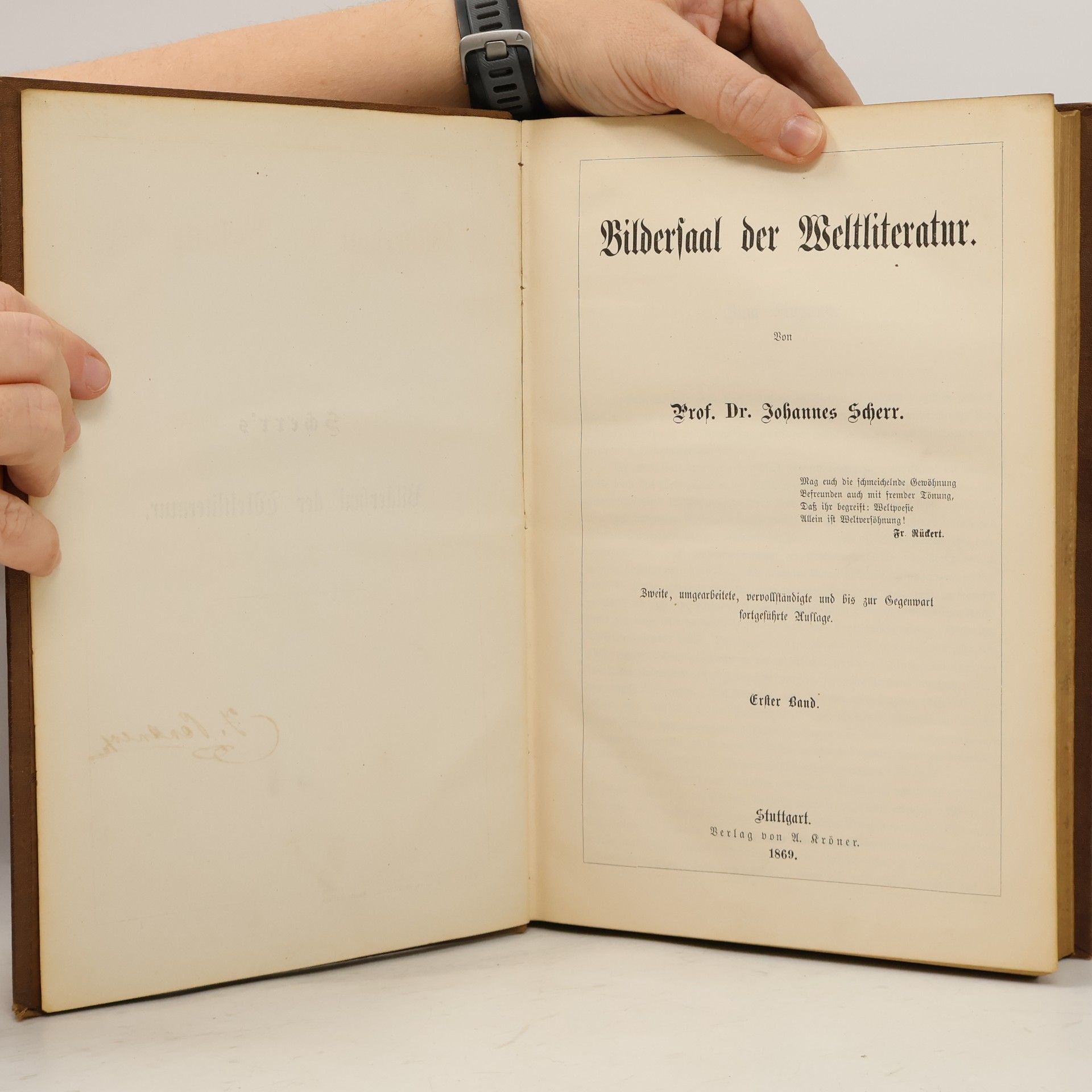 Johannes Scherr Bildersaal der Weltliteratur I.