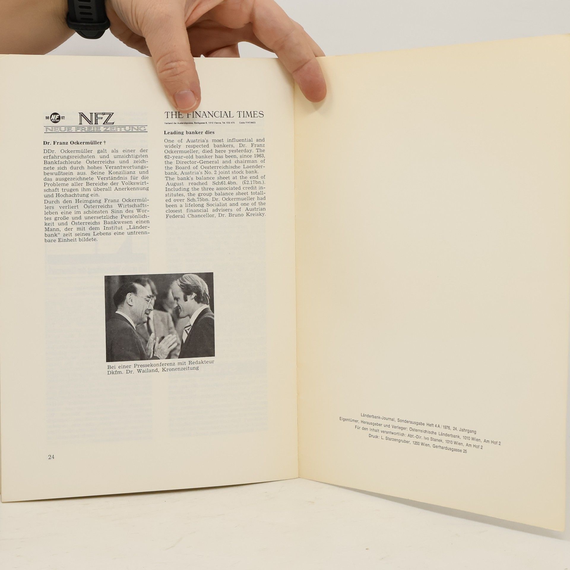 Autorenkollektiv DDr. Franz Ockermüller 1915–1976