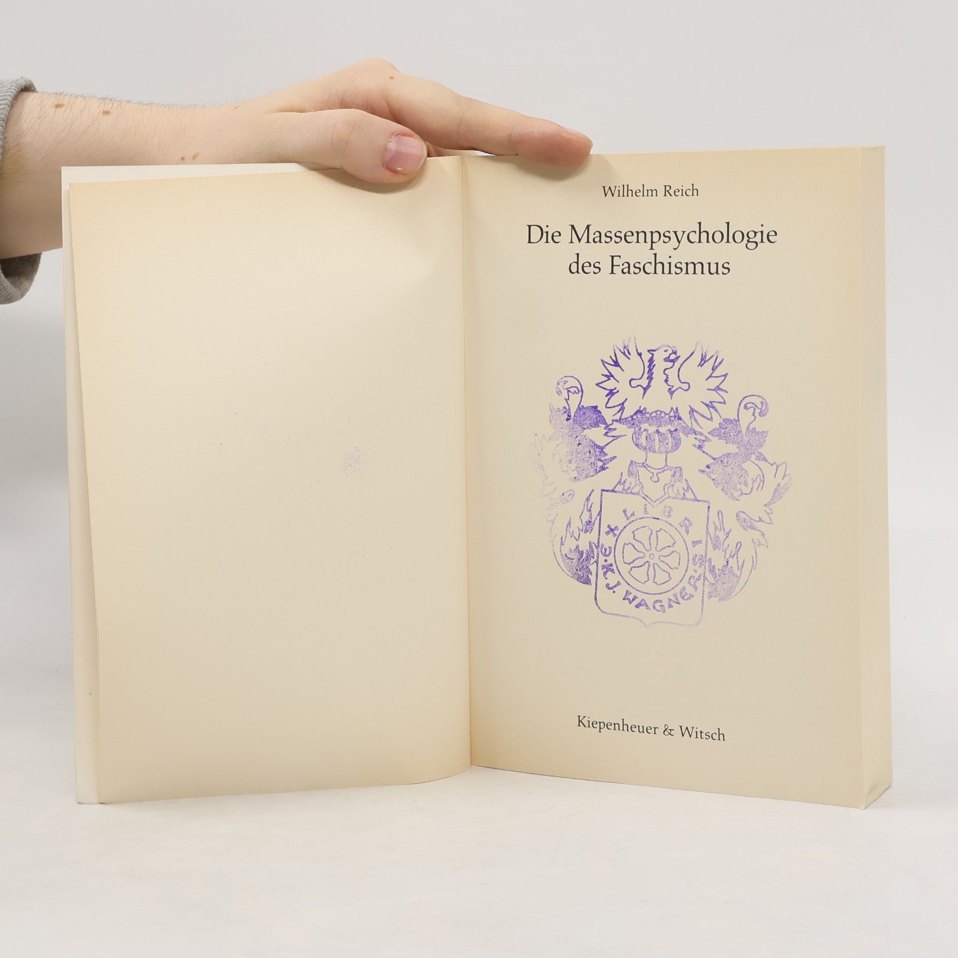 Wilhelm Reich Die Massenpsychologie des Faschismus