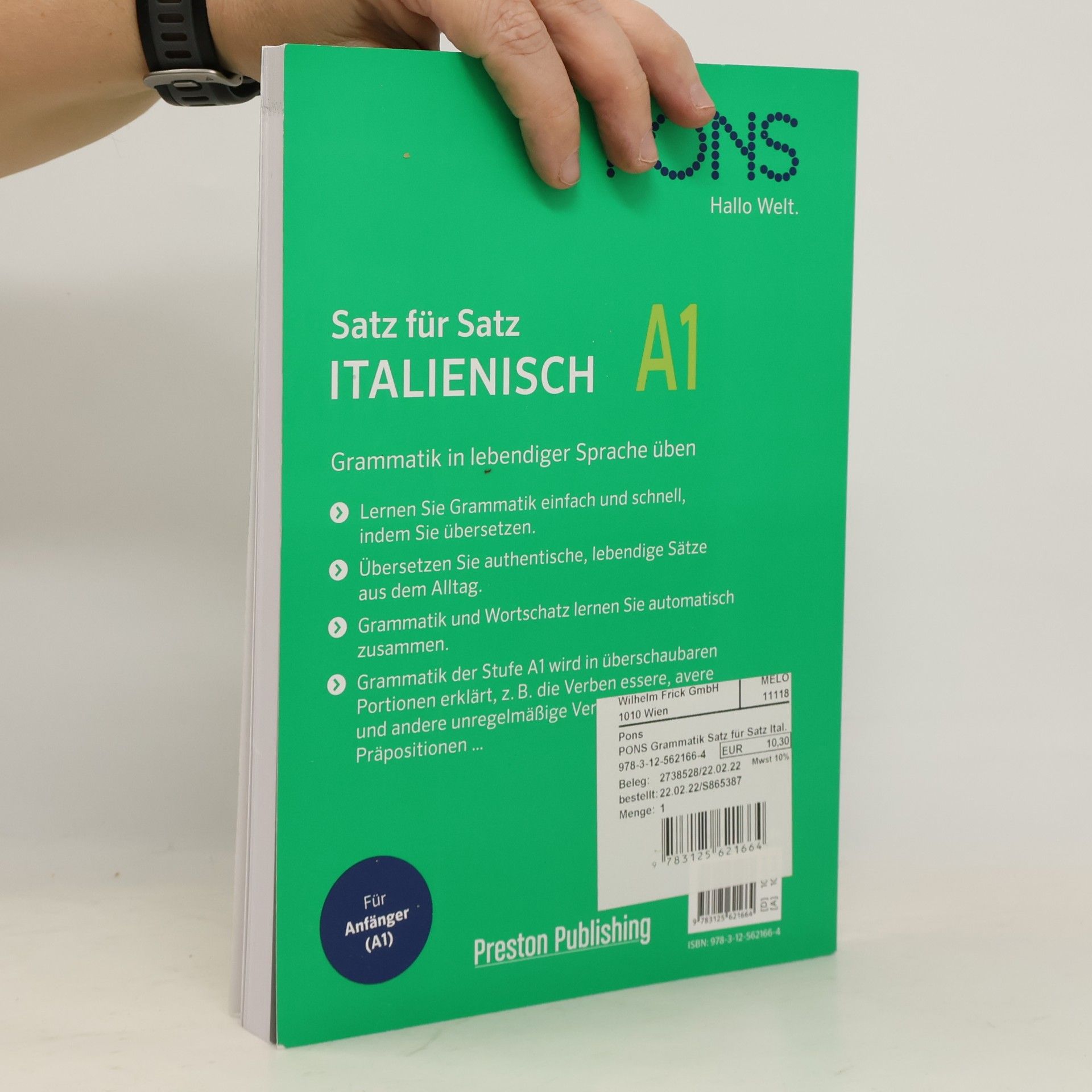 Katarzyna Foremniak Satz für Satz Italienisch A1