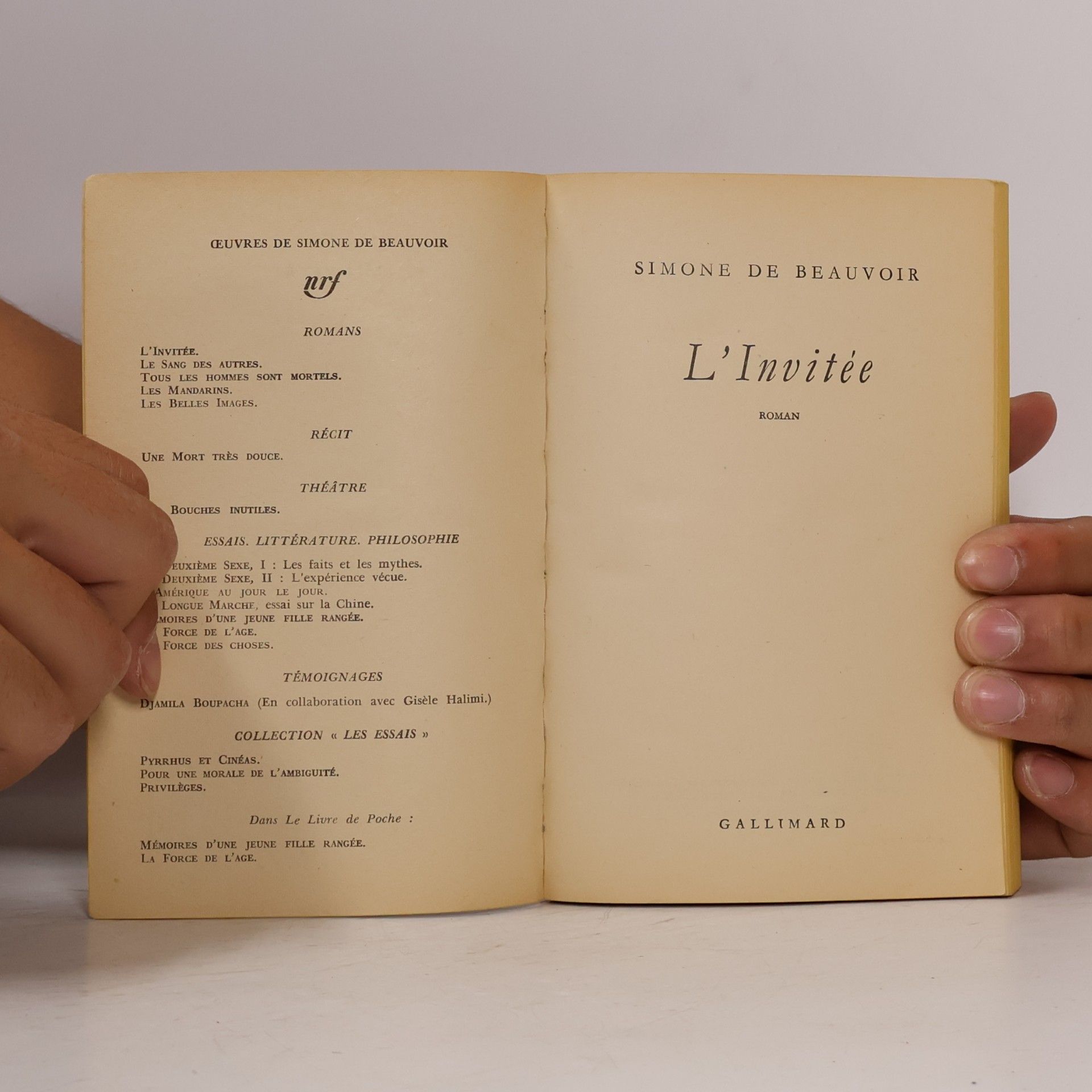 Simone Beauvoir L'invitée