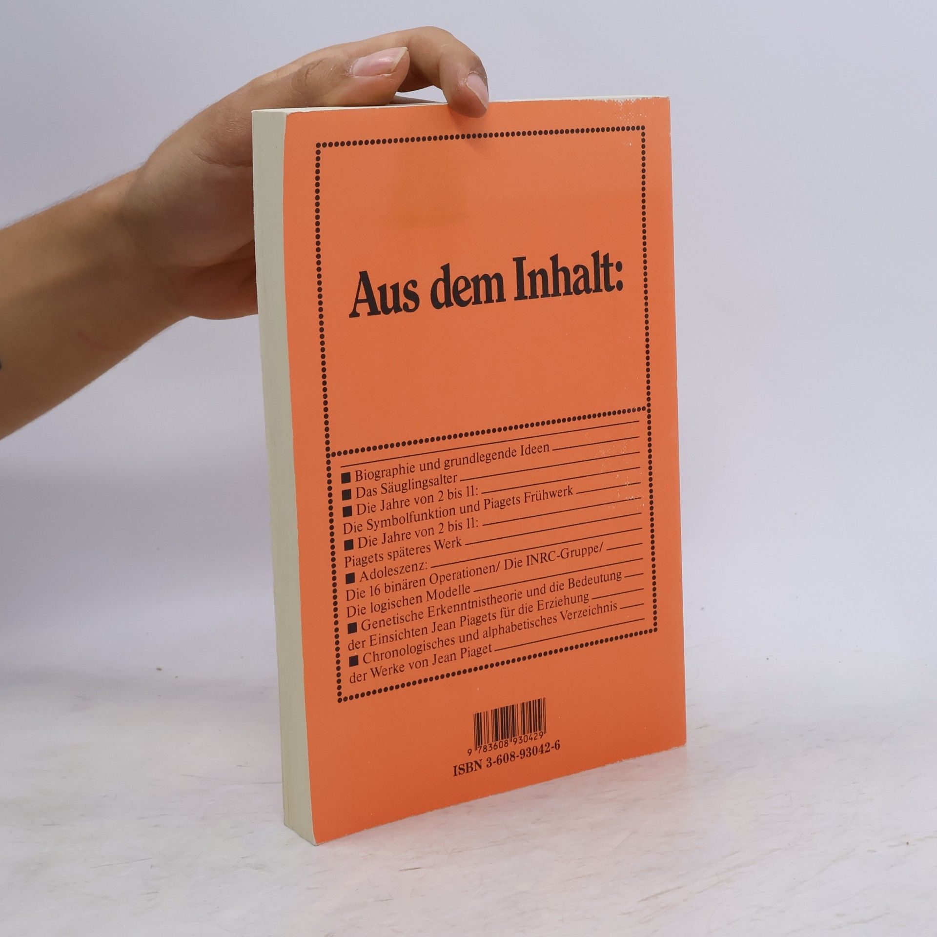 Herbert Ginsburg Piagets Theorie der geistigen Entwicklung
