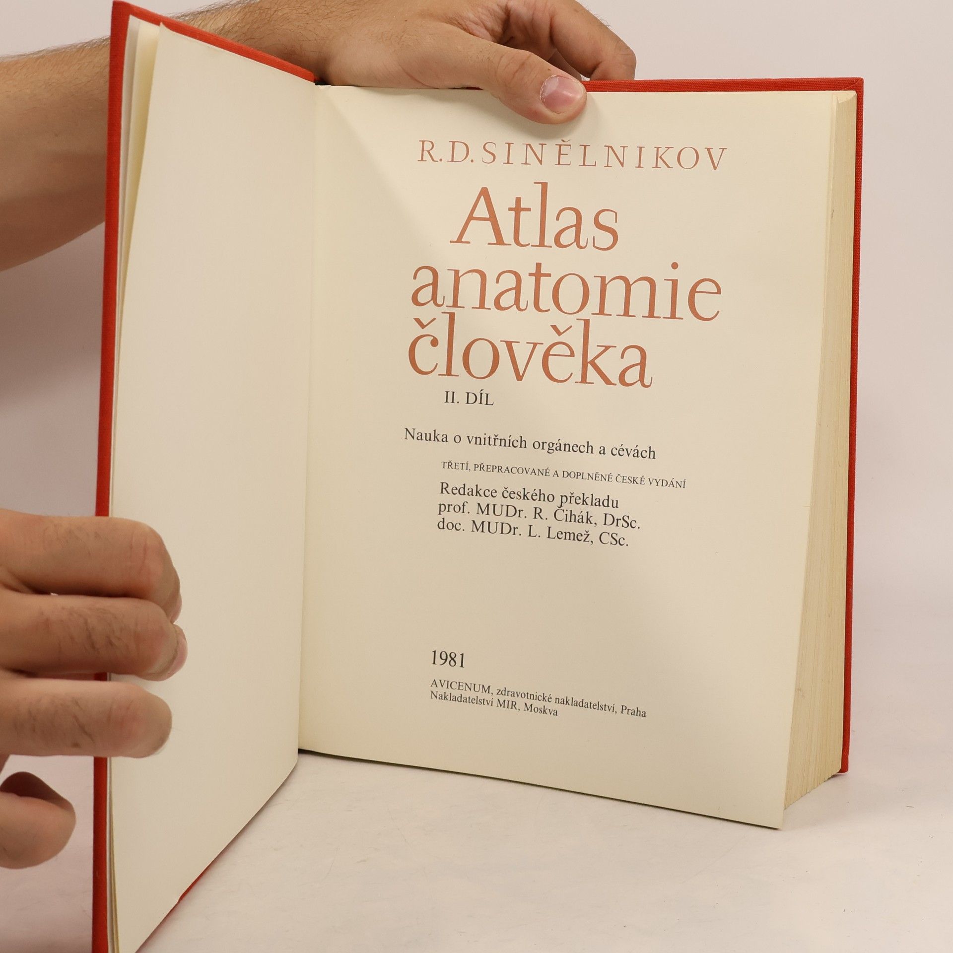 R. D. Sinělnikov Atlas anatomie člověka II.