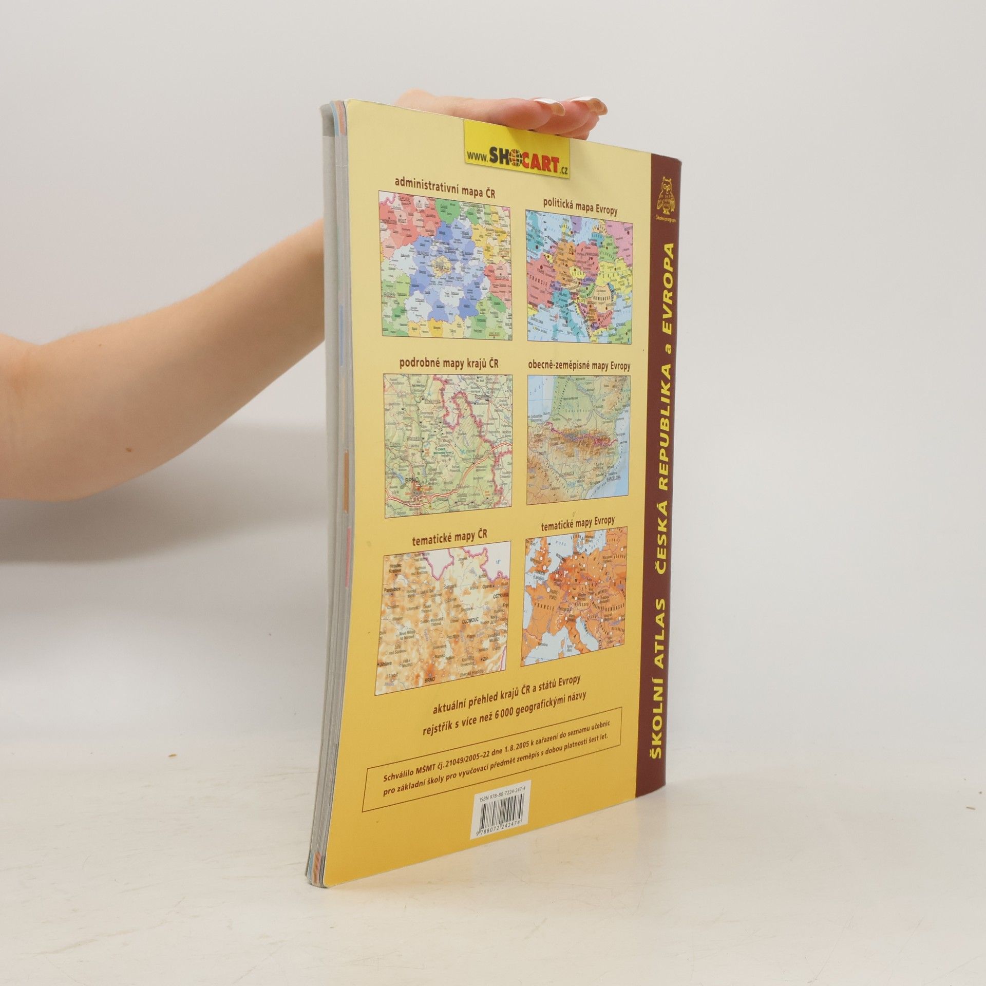 Kolektiv autorů Školní atlas Česká republika a Evropa
