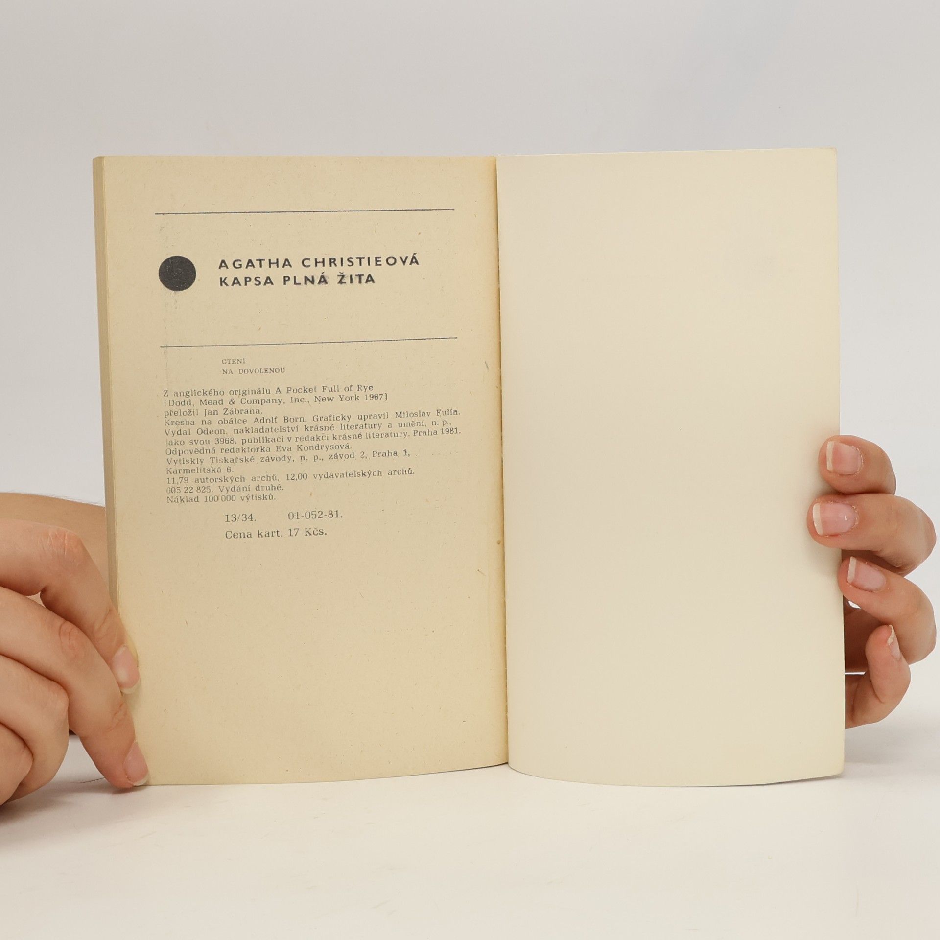 Agatha Christie Kapsa plná žita