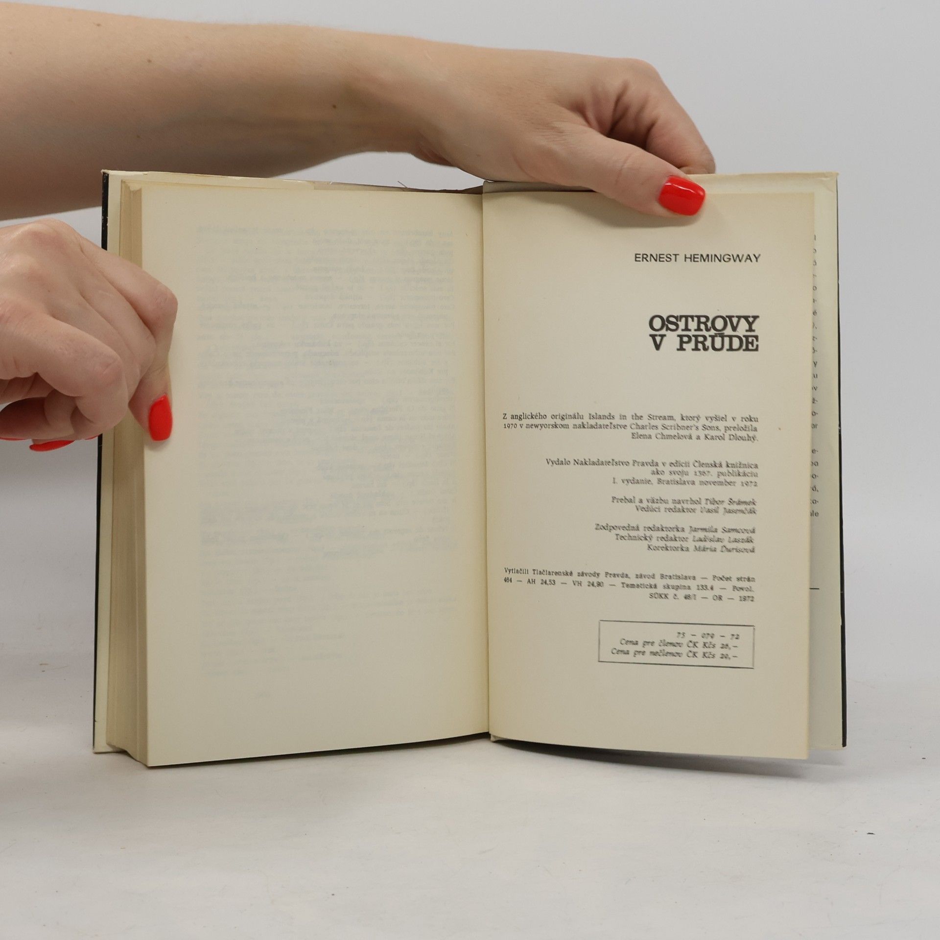 Ernest Hemingway Ostrovy v prúde