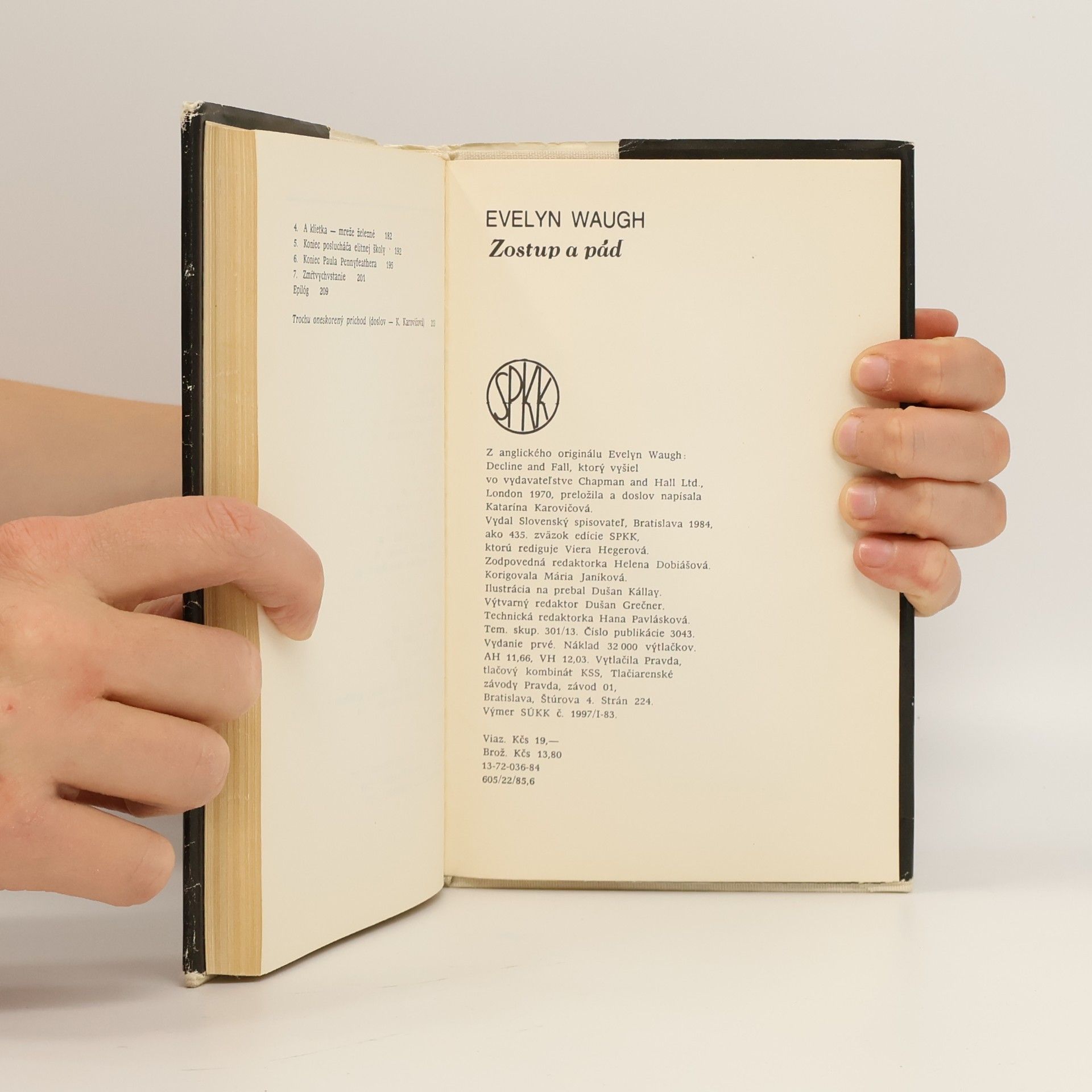 Evelyn Waugh Zostup a pád