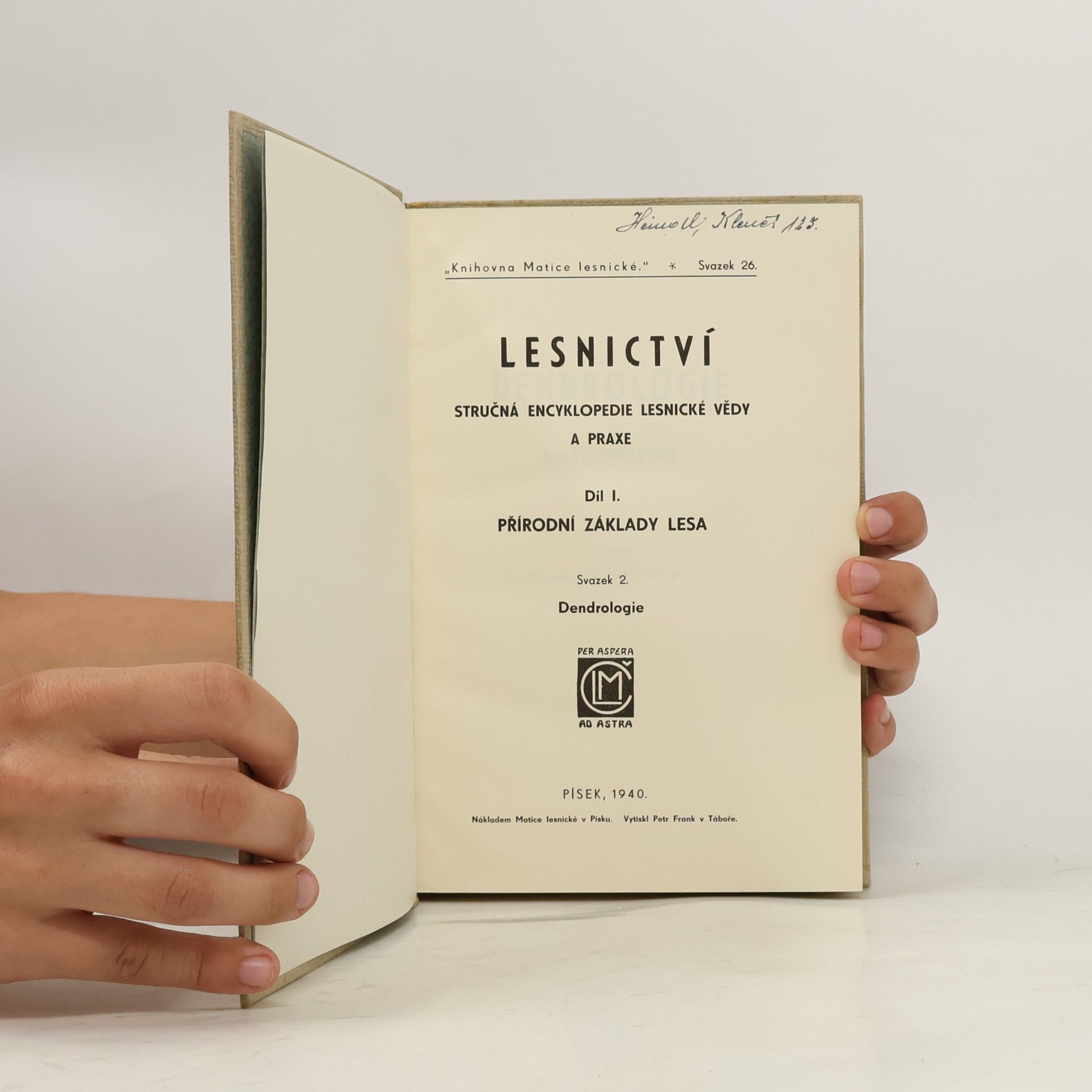 Jaromír Klika Lesnictví. Dendrologie I. Přírodní základy lesa
