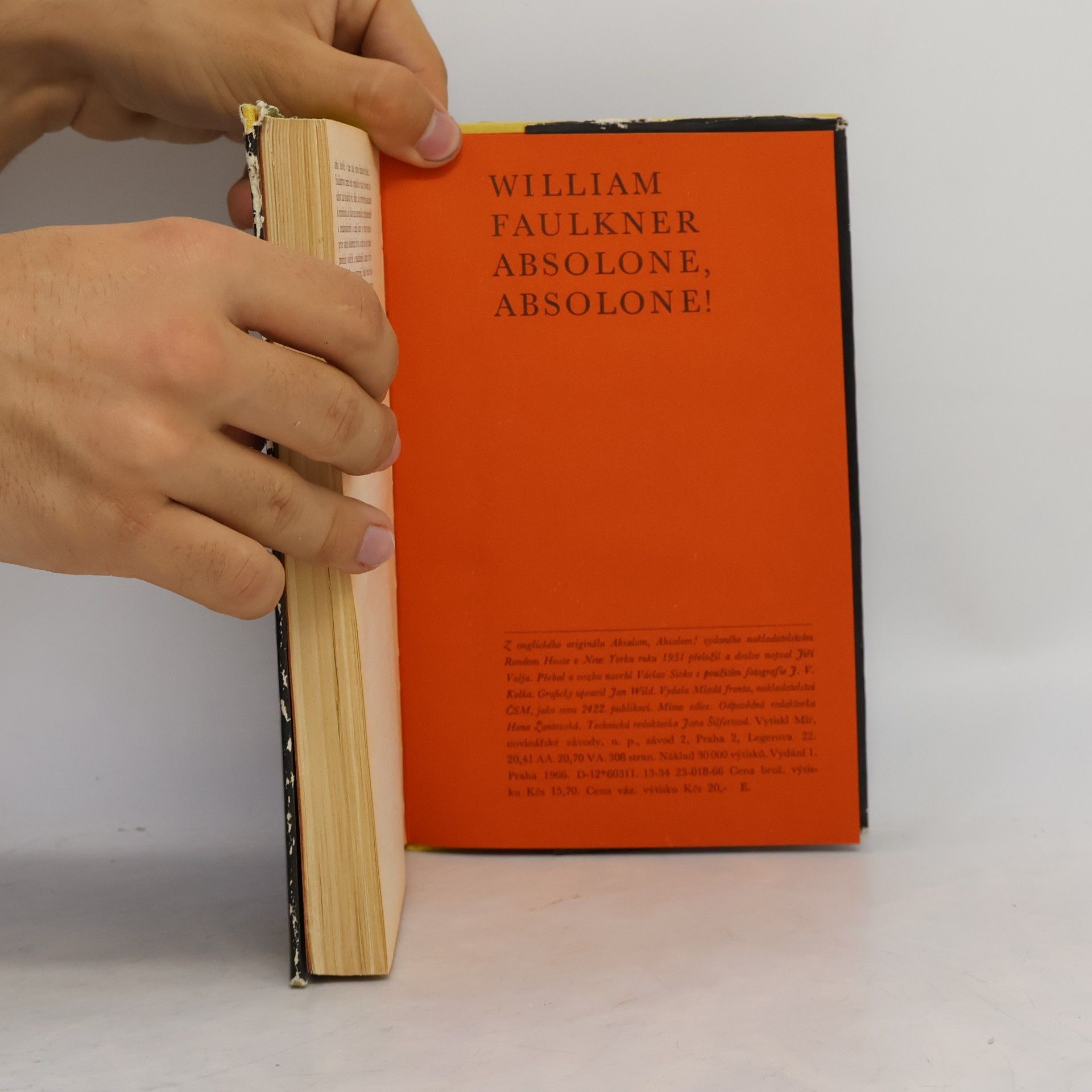 William Faulkner Absolone, Absolone!
