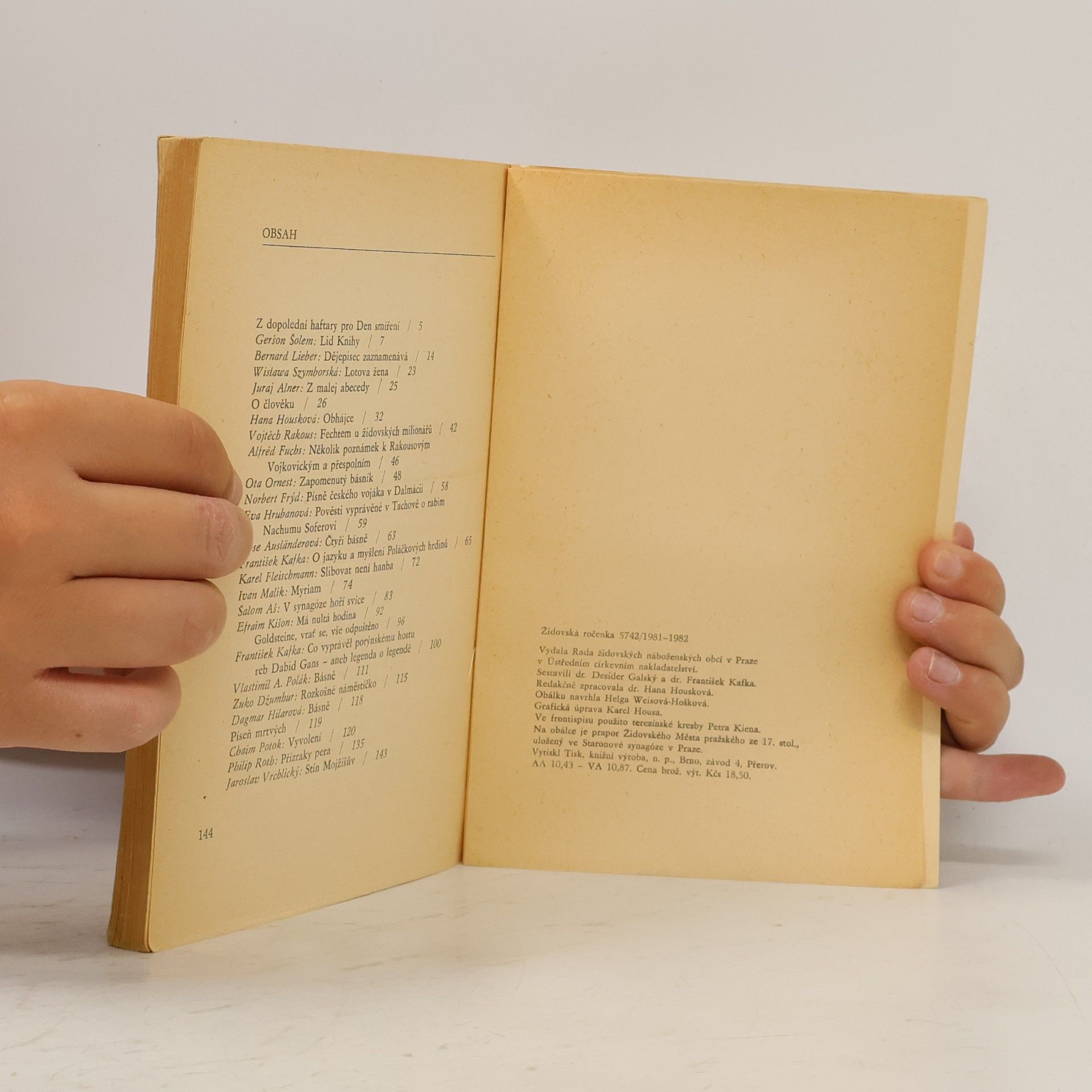 Kolektiv autorů Židovská ročenka 5742. 1981 - 1982