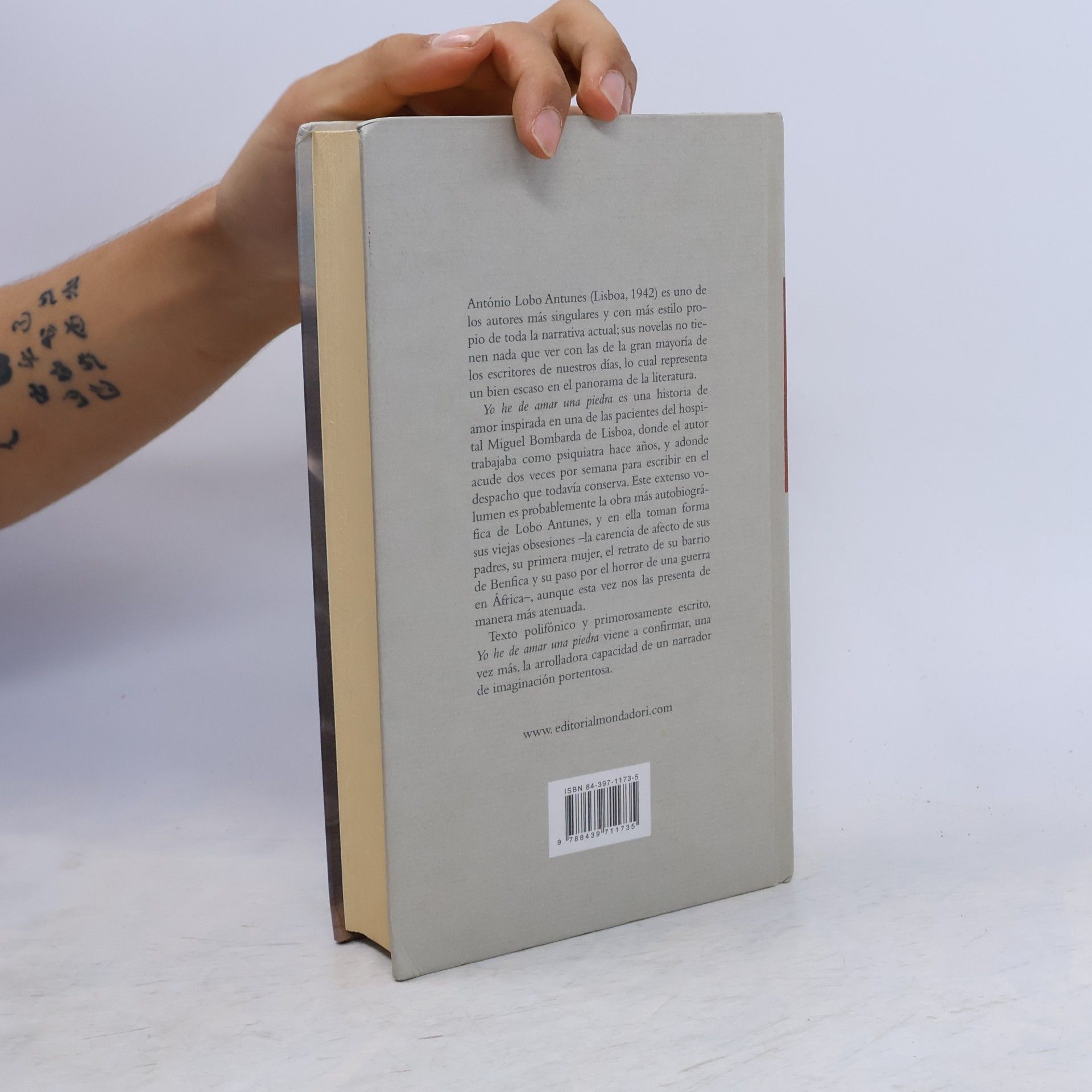 António Lobo Antunes Literatura Mondadori - 265: Yo he de amar una piedra