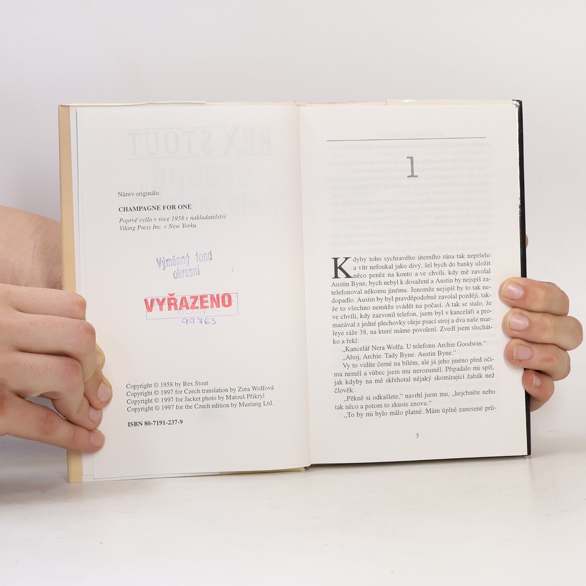 Rex Stout Osudné šampaňské