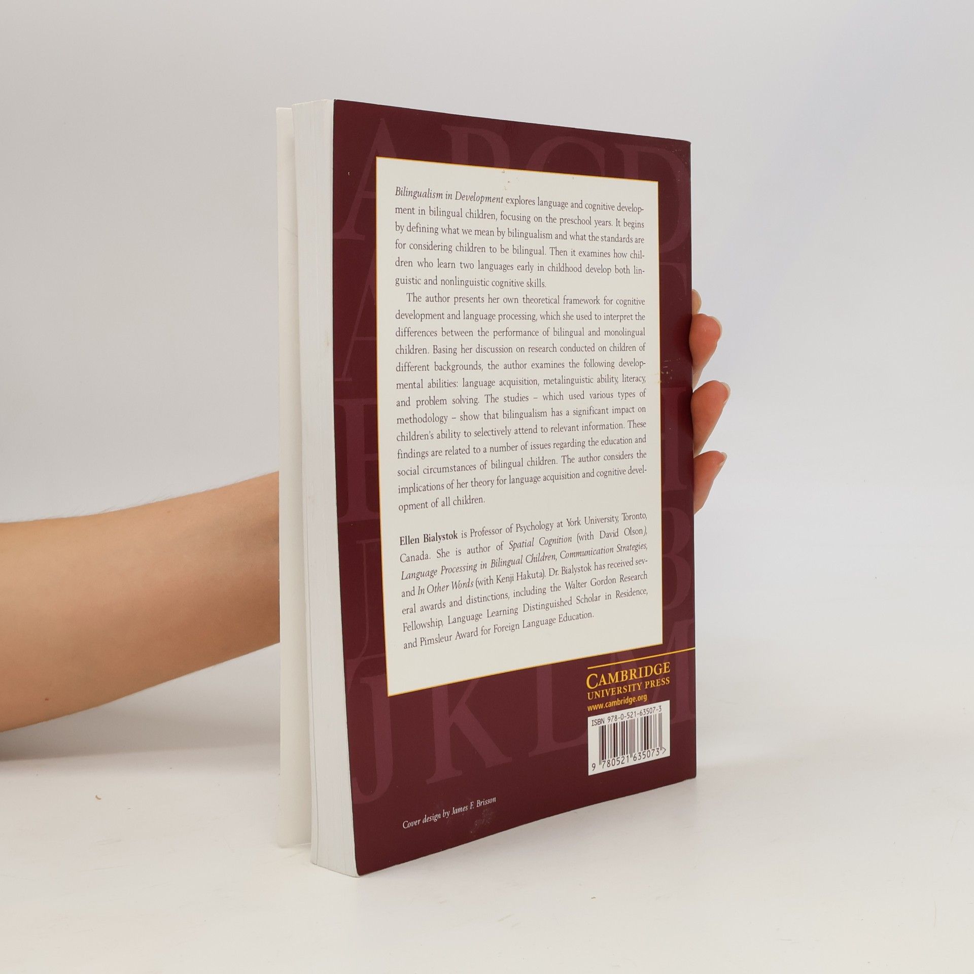 Ellen Bialystok Bilingualism in Development