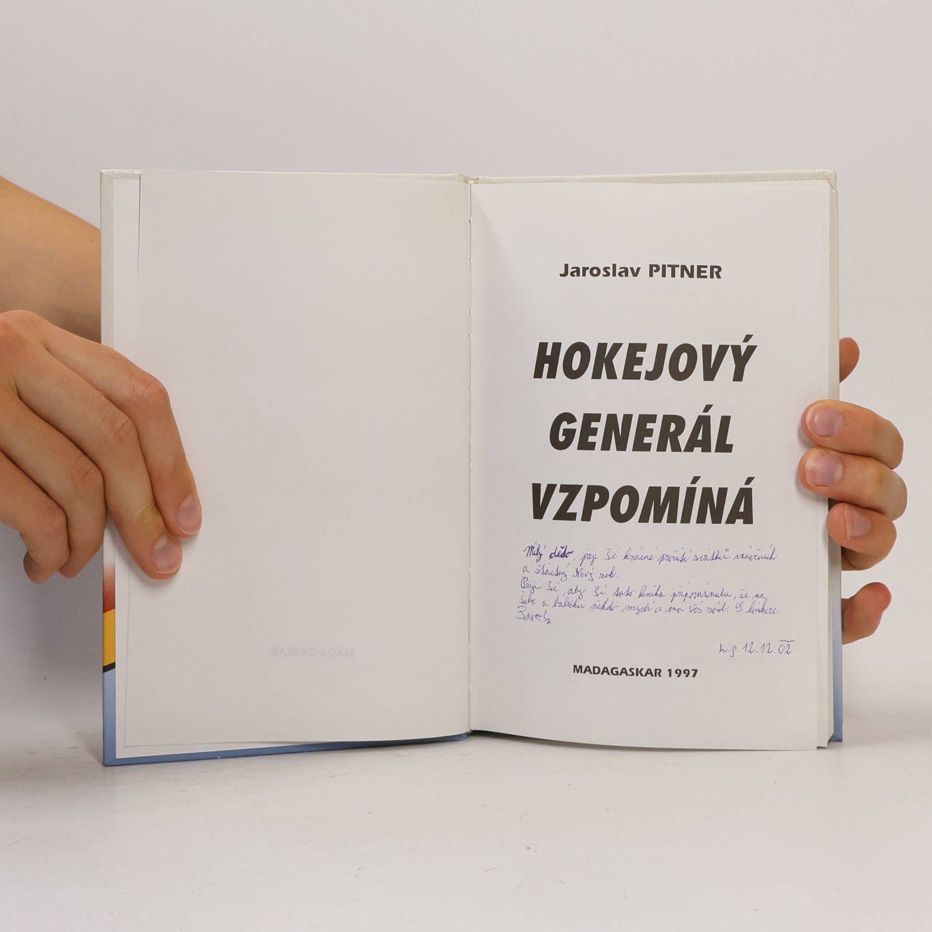 Jaroslav Pitner Hokejový generál vzpomíná