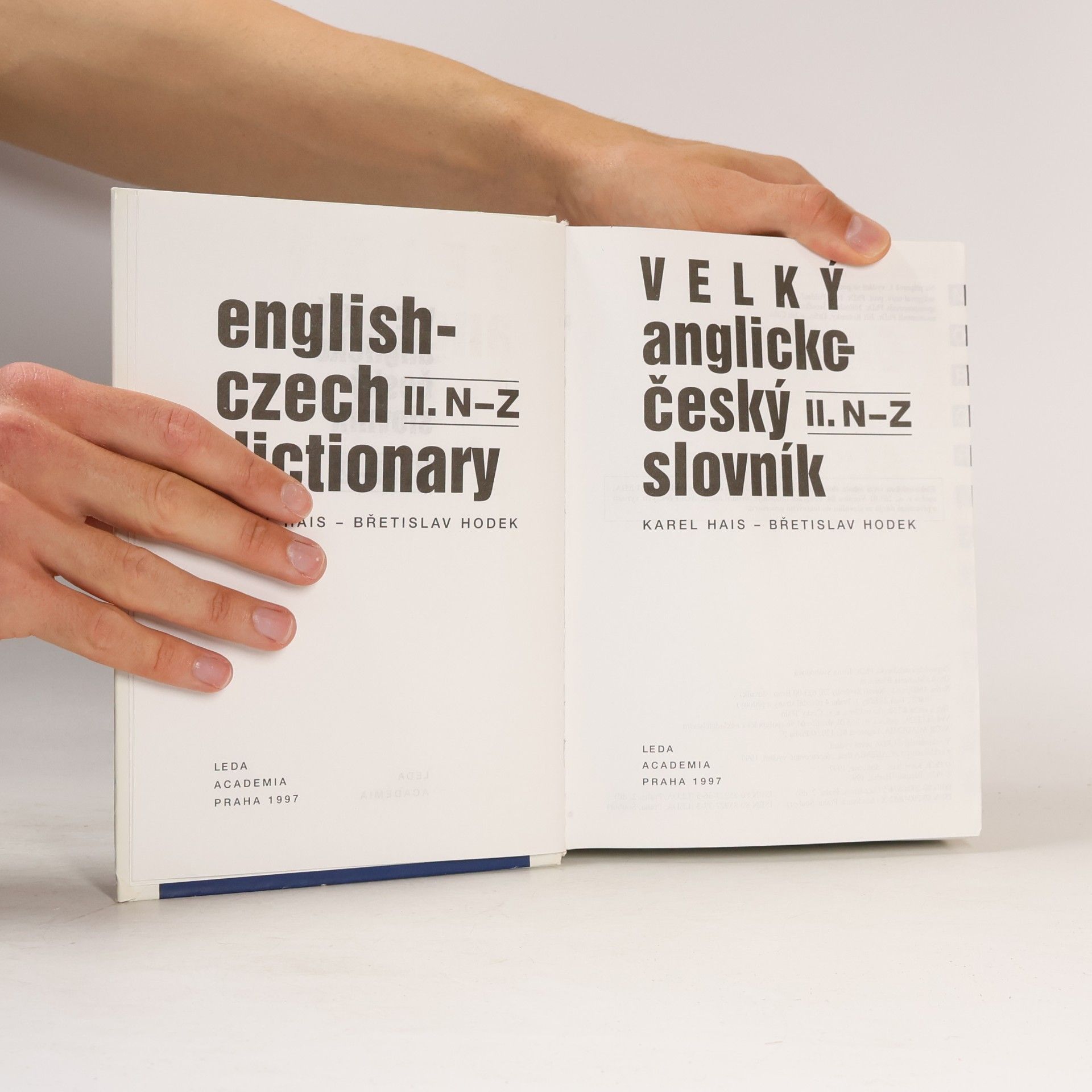 Karel Hais Velký anglicko český slovník II. N-Z