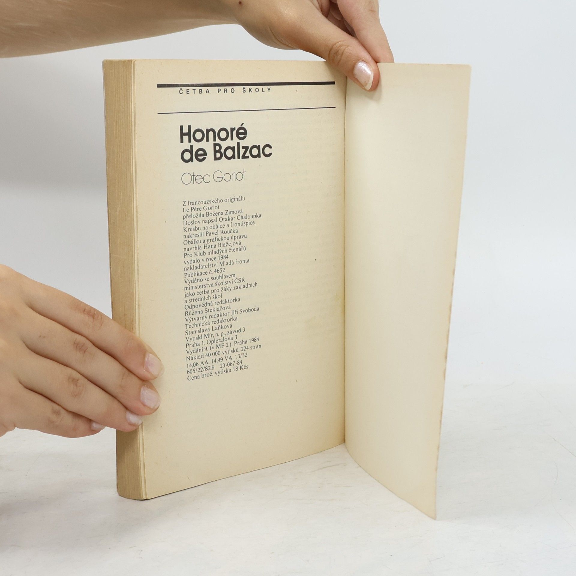 Honoré de Balzac Otec Goriot
