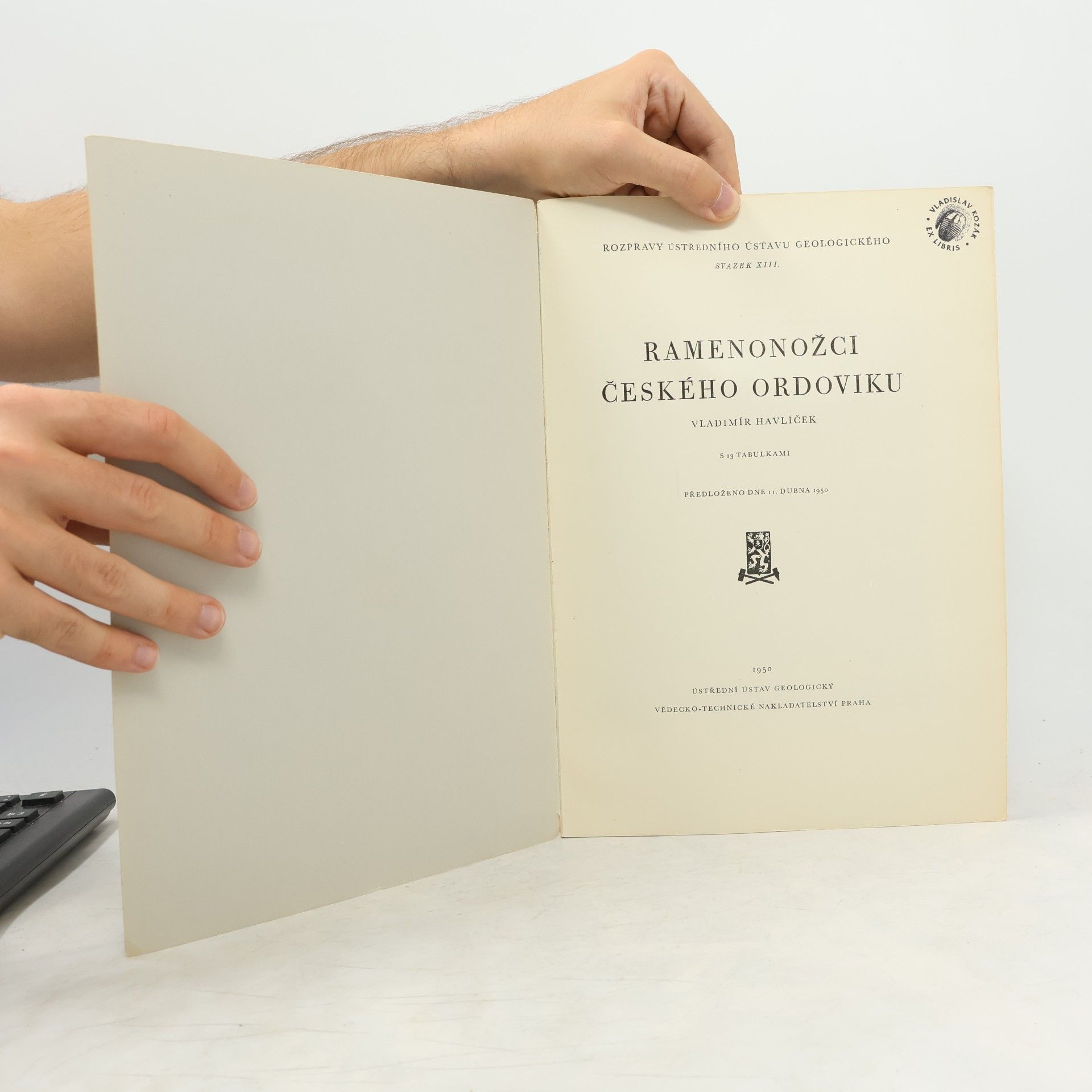 Vladimír Havlíček Ramenonožci českého ordoviku