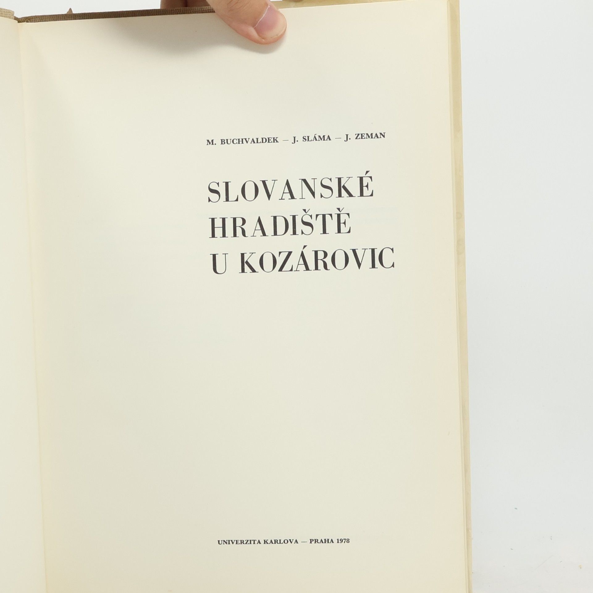 Miroslav Buchvaldek Slovanské hradiště u Kozárovic