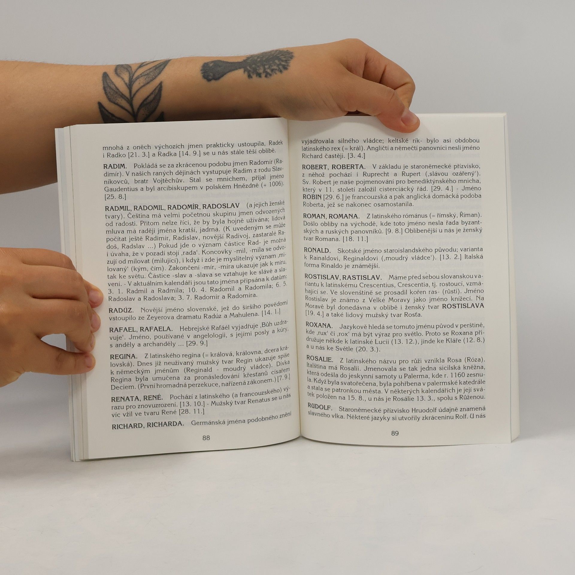 Milan Salajka Kalendář, osobní jména a křesťanské svátky