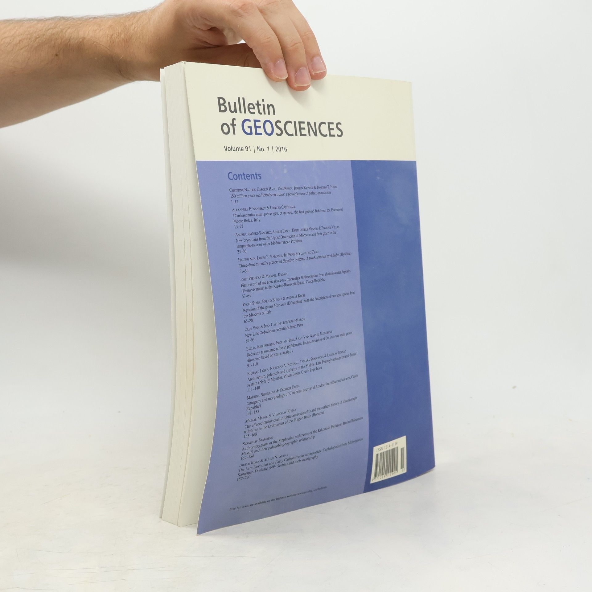 Various authors Bulletin of Geosciences. Volume 91. No. 1