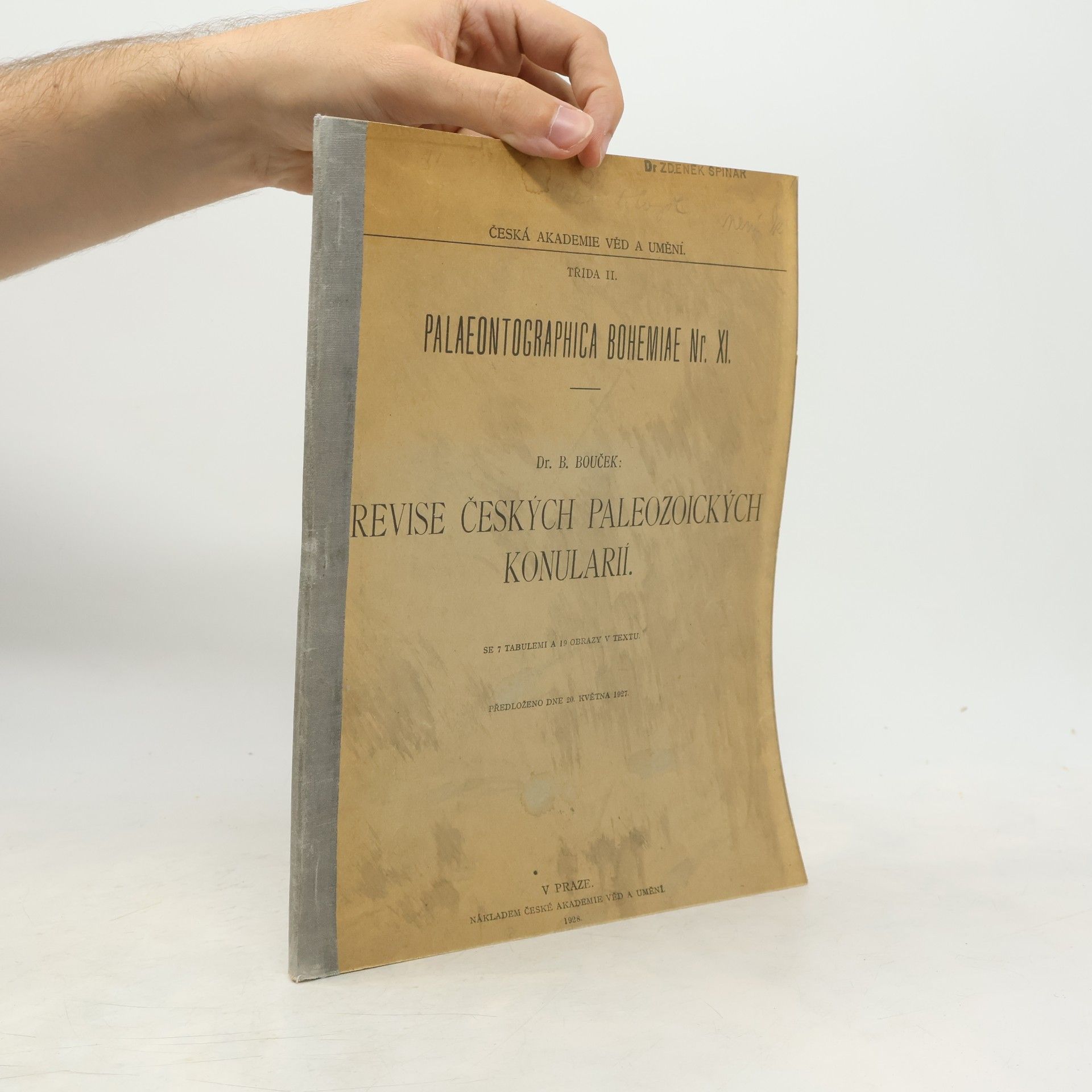 Bedřich Bouček Revise českých paleozoických konularií