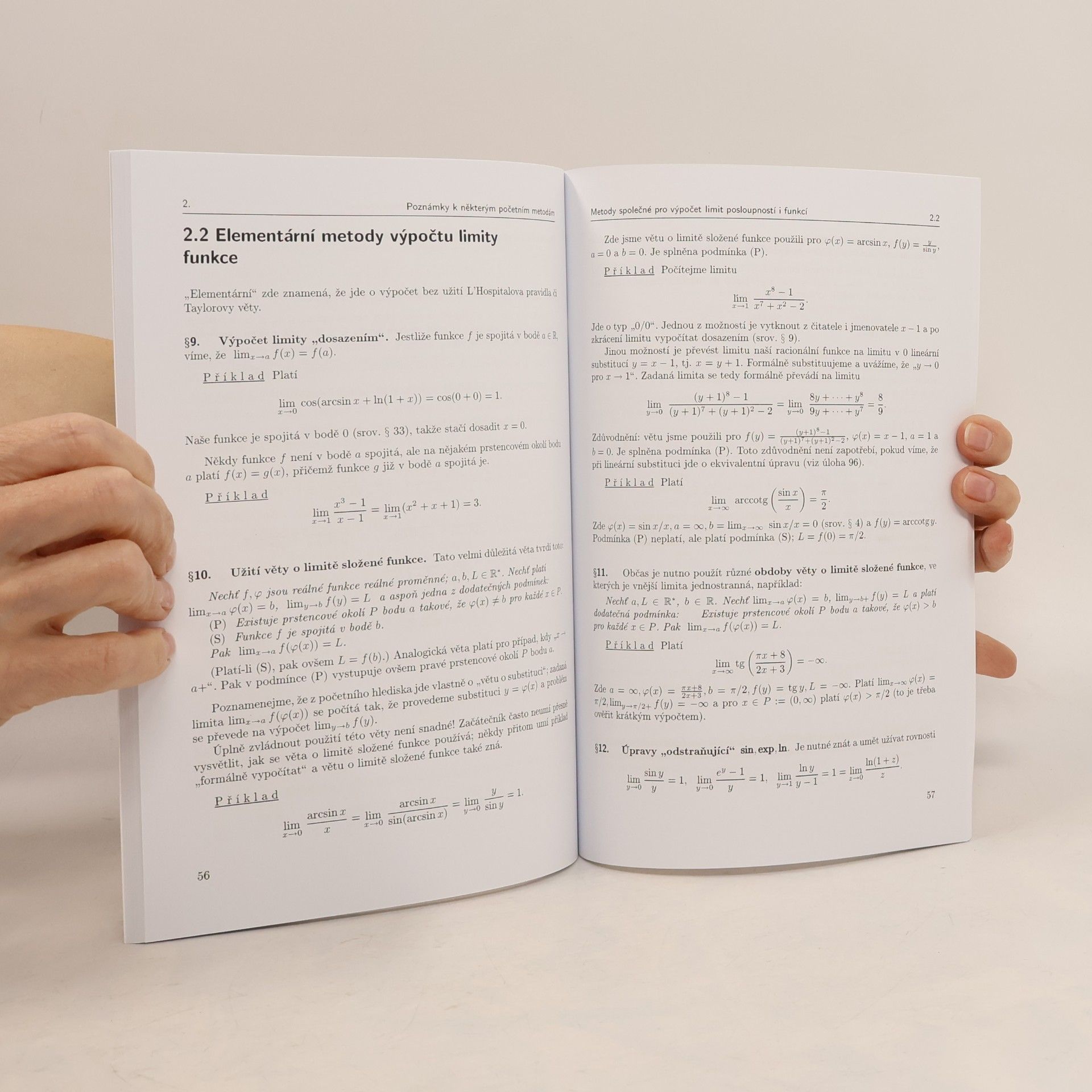 Luděk Zajíček Vybrané úlohy z matematické analýzy pro 1. a 2. ročník